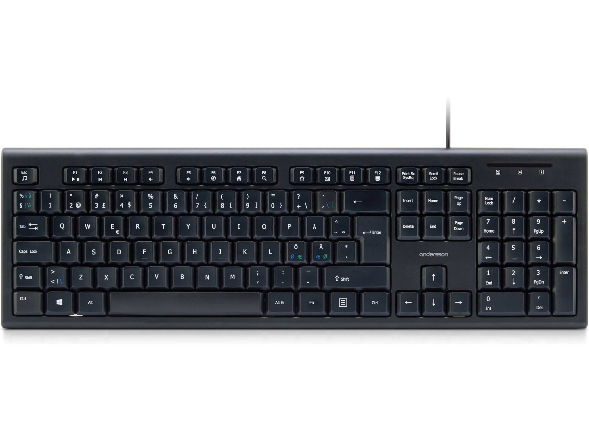 Andersson KDW 1.0 tastatur kablet Keyboards