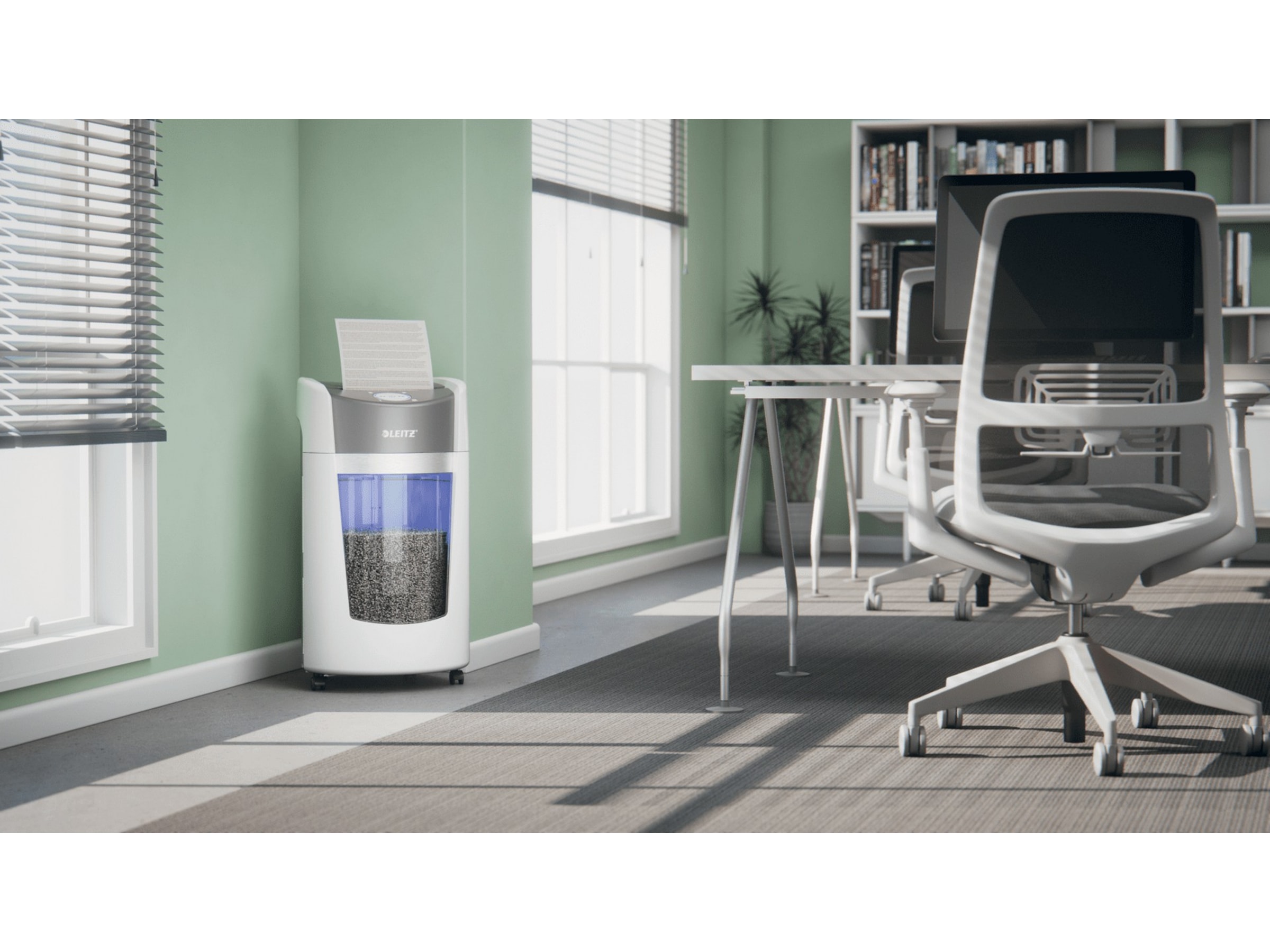 Leitz Makulator IQ OptiMax Office mikromakulering, sikkerhed P5 Makuleringsmaskiner