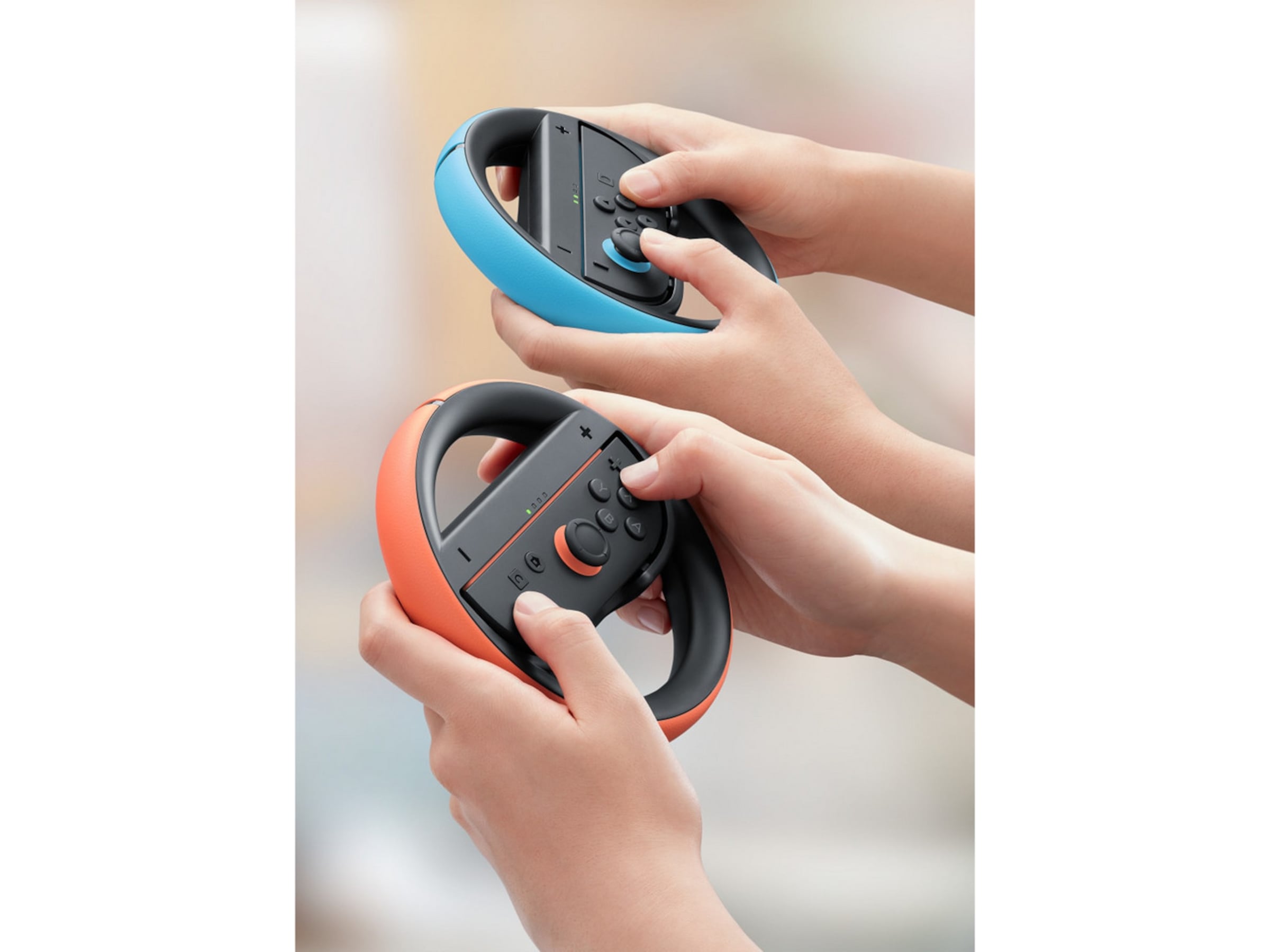 Nintendo Switch 2 Joy-Con 2 Wheel Pair (light blue/light red) Tilbehør til spilkonsoller