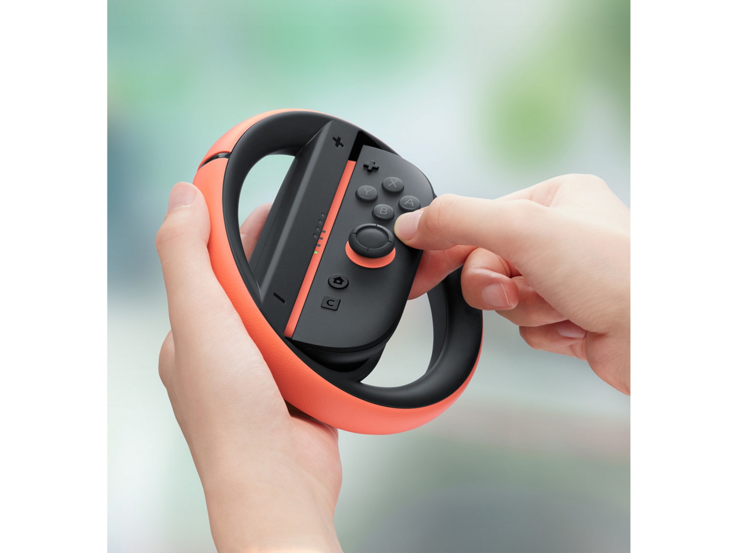 Nintendo Switch 2 Joy-Con 2 Wheel Pair (light blue/light red) Tilbehør til spilkonsoller