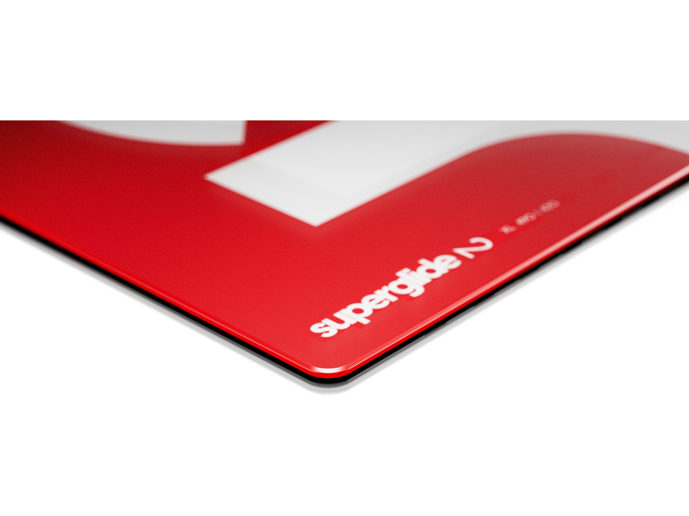 Pulsar Superglide Glass Musemåtte XL (rød) Gamingmusemåtte