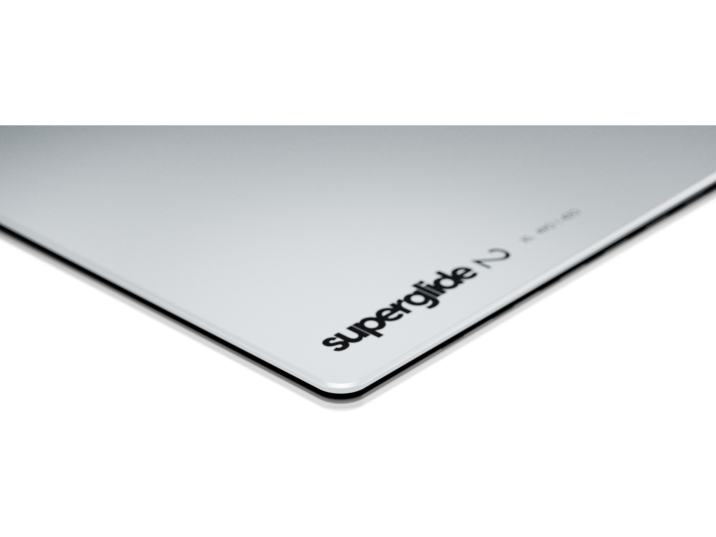 Pulsar Superglide Glass Musemåtte XL (hvidt) Gamingmusemåtte