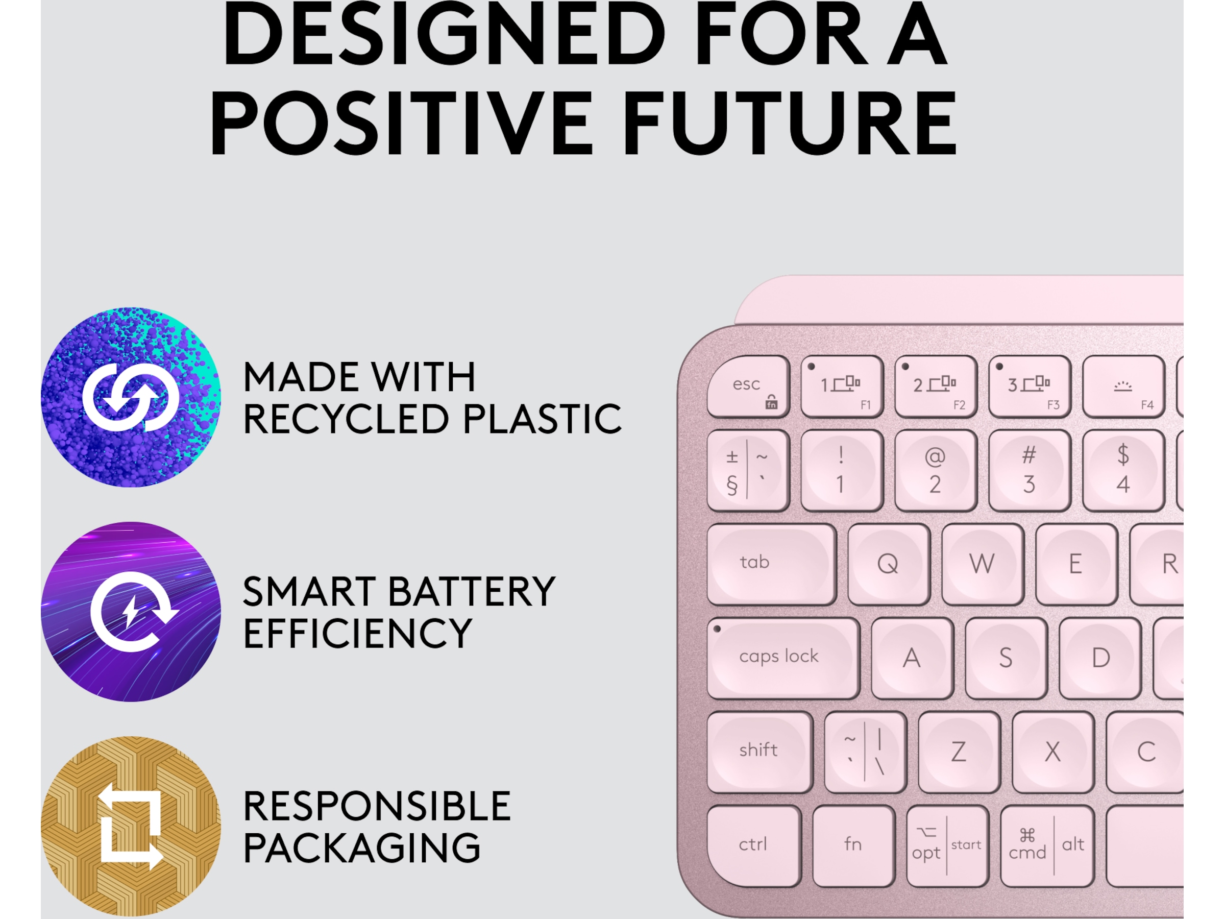 Logitech MX Keys Mini - ROSE Keyboards