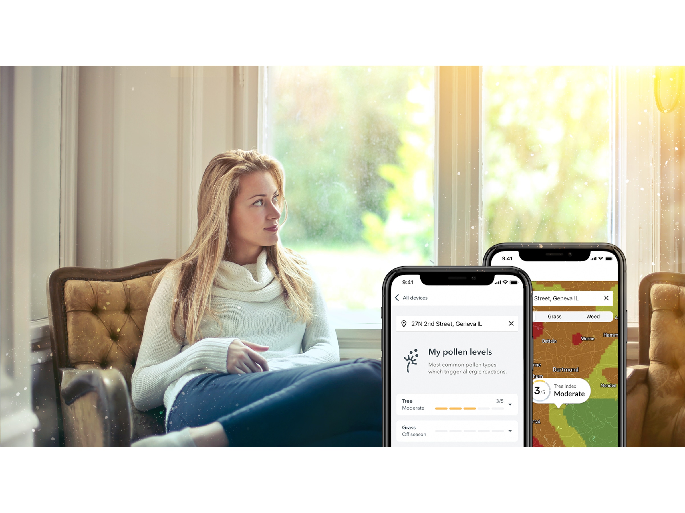 Airthings View Plus overvågning af luftkvalitet (hvid) Luftkvalitetsmålere