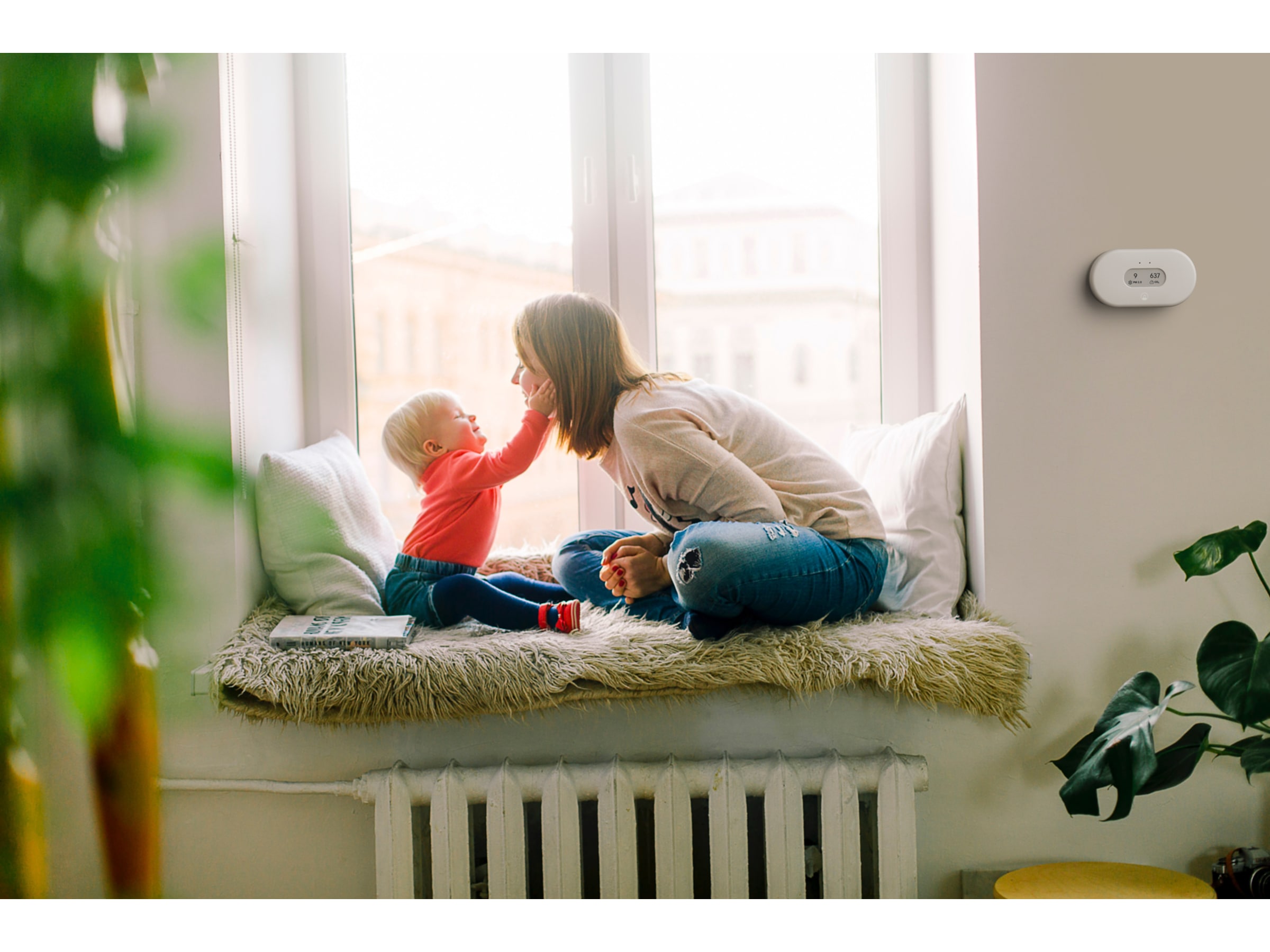 Airthings View Plus overvågning af luftkvalitet (hvid) Luftkvalitetsmålere