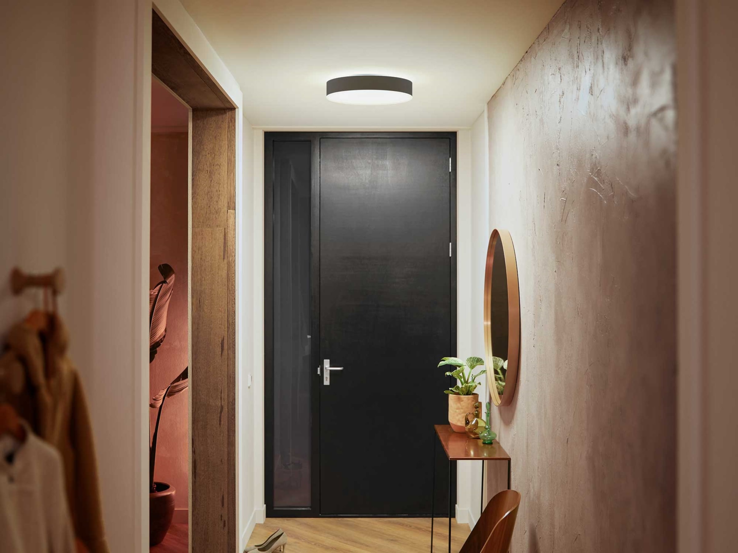 Philips Hue Enrave mellemstor loftlampe (sort) Loftlampe