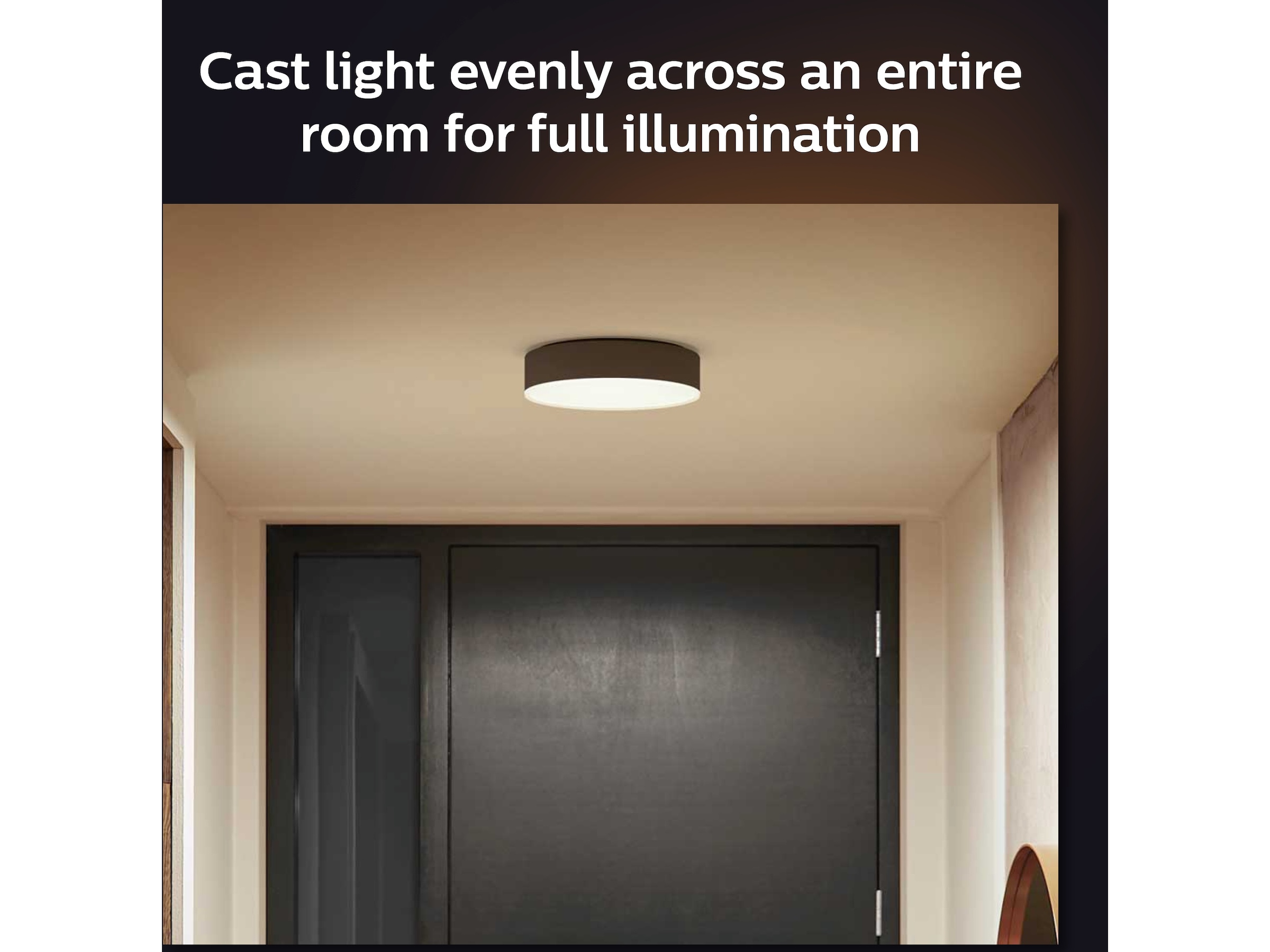 Philips Hue Enrave lille loftslampe (sort) Loftlampe