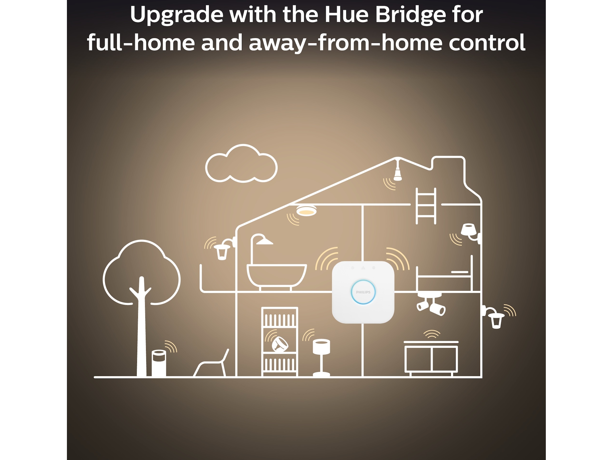 Philips Hue Enrave lille loftslampe (sort) Loftlampe