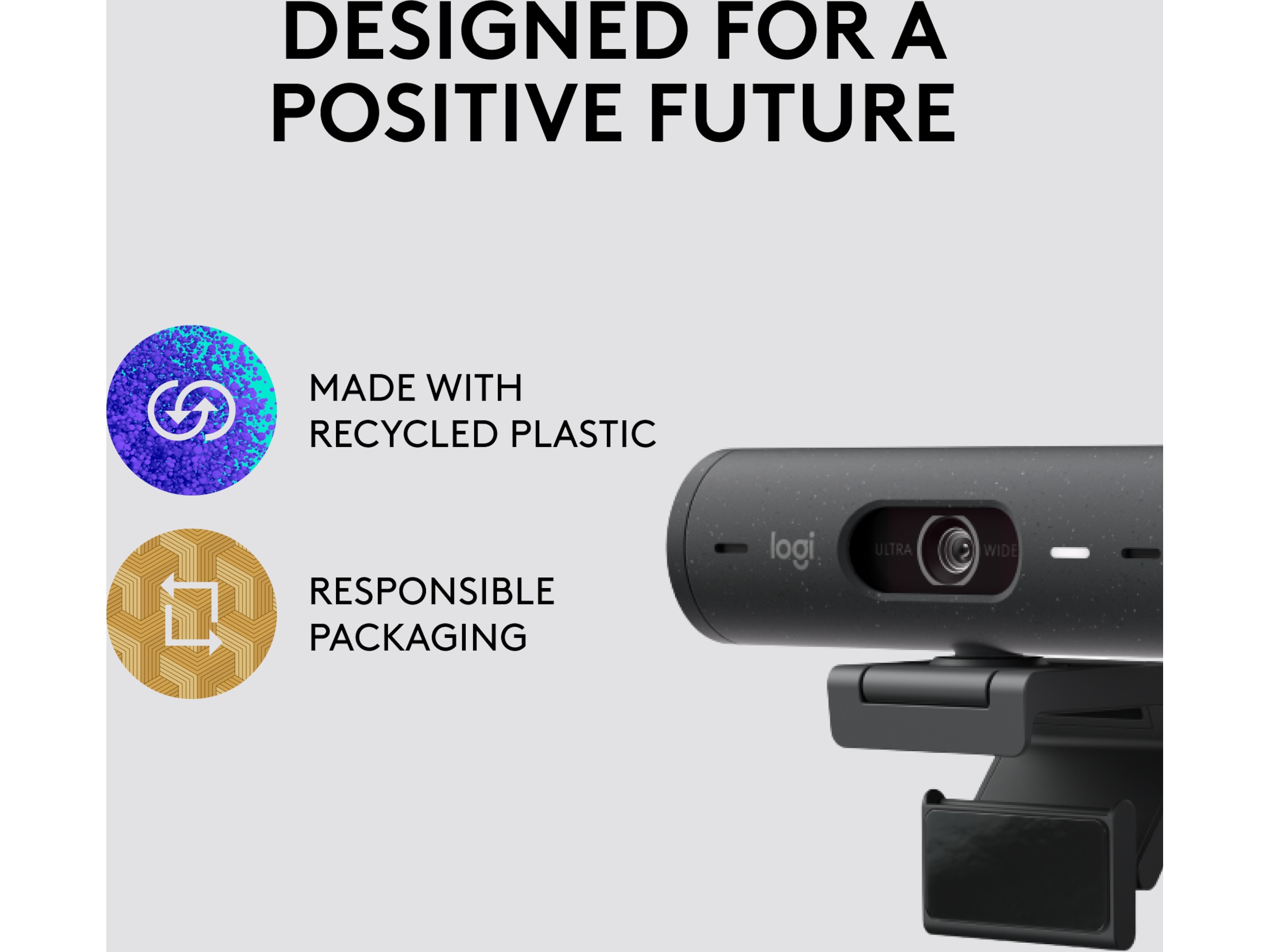 Logitech Brio 500 webcam (graphite) Webkameraer