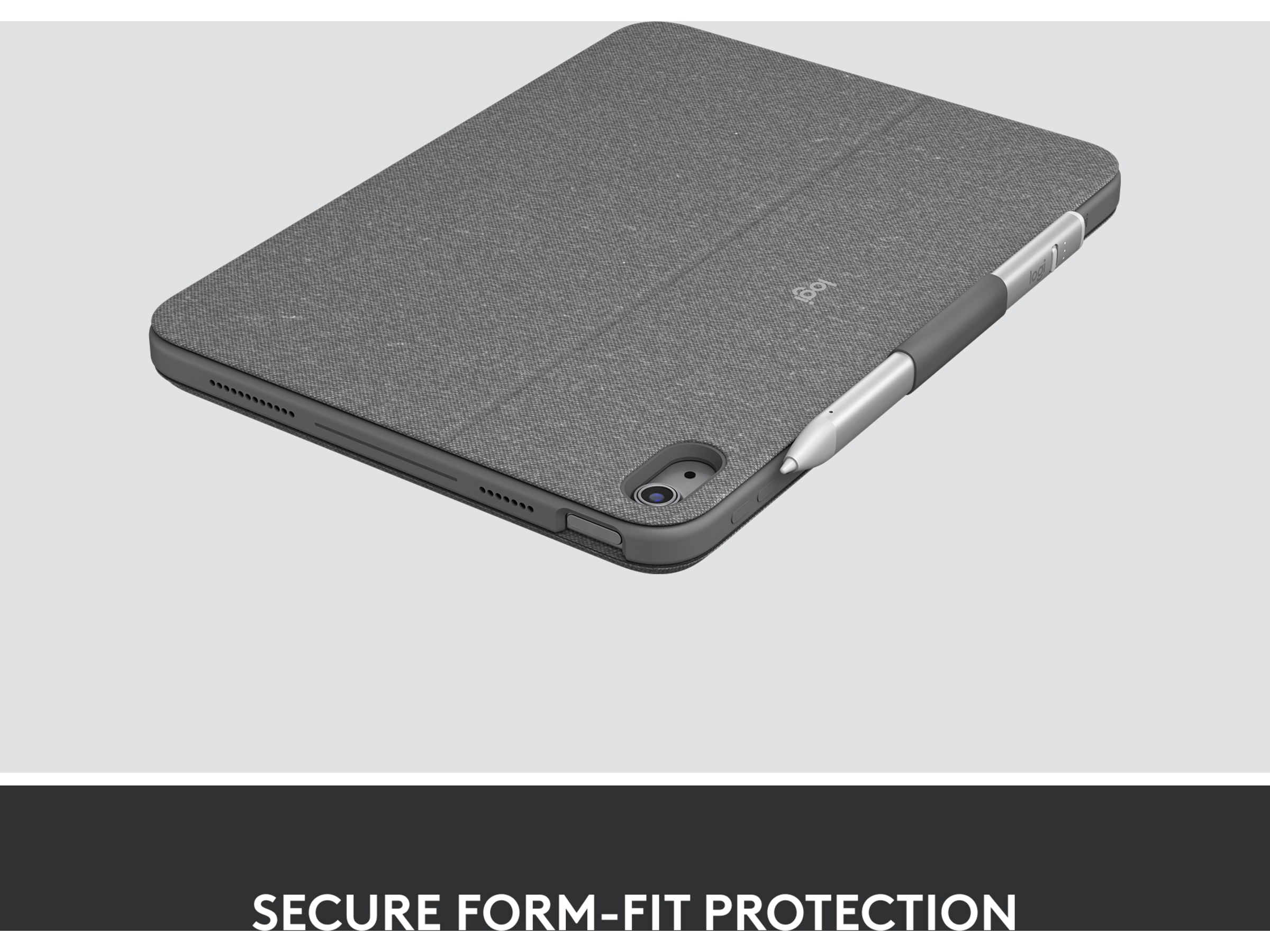 Logitech iPad 10,9" / 11" Combo Touch Tastaturcover (oxford grey) Cover til tablet