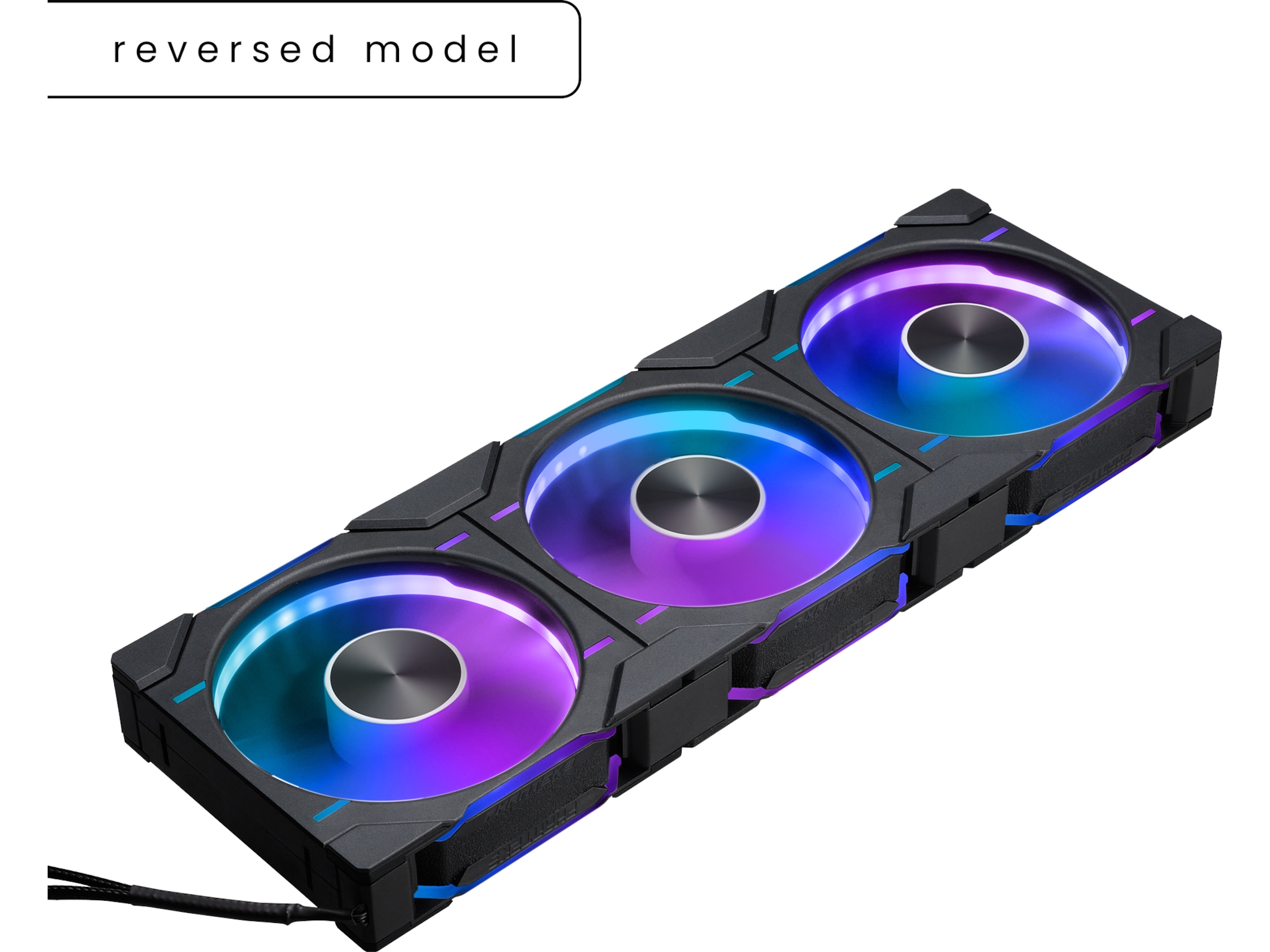 Phanteks D30 120mm Reversed Air 3pack Ventilator (sort) Blæsere