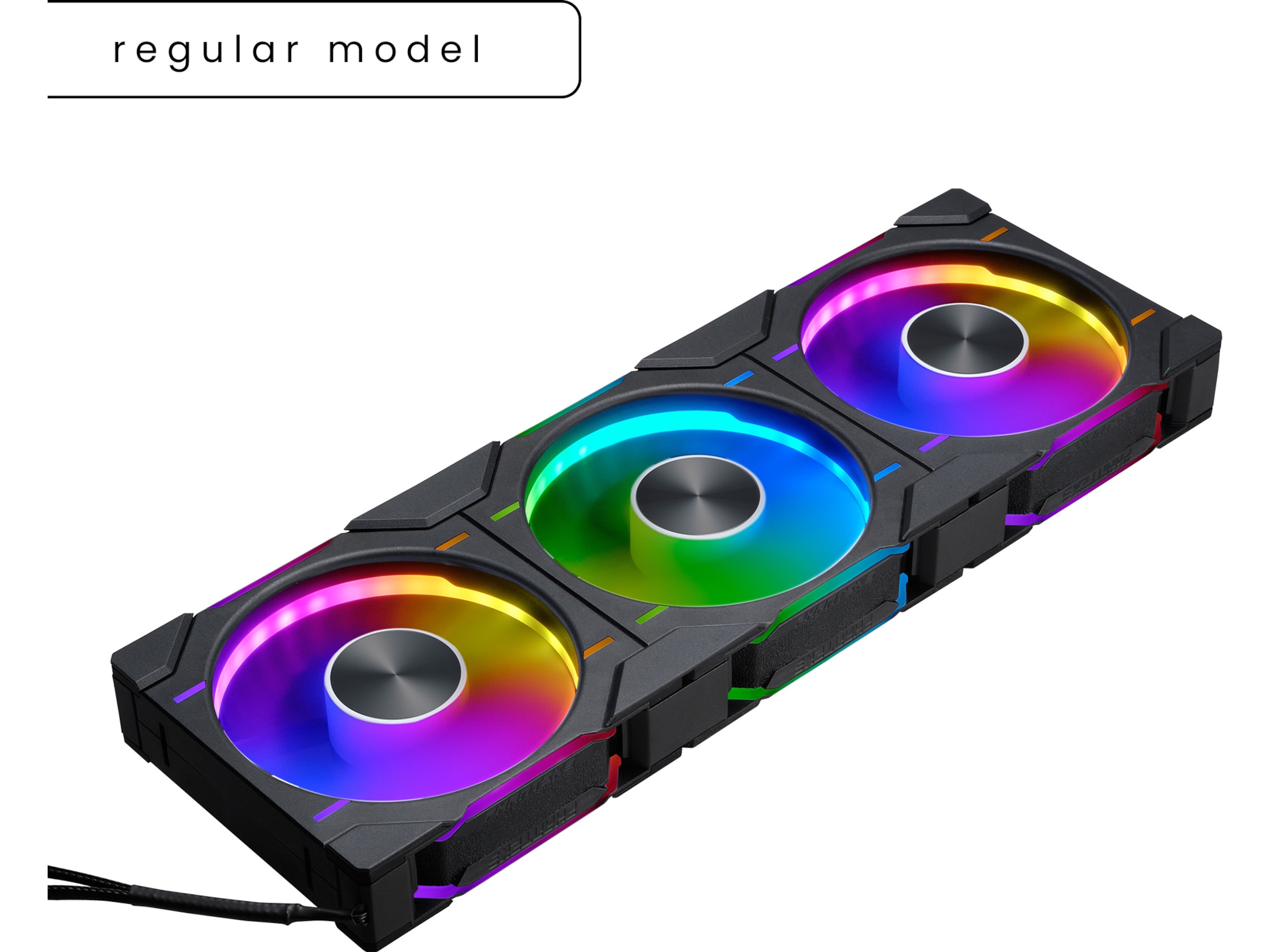 Phanteks D30 120mm DRGB Ventilator 3pack (sort) Blæsere