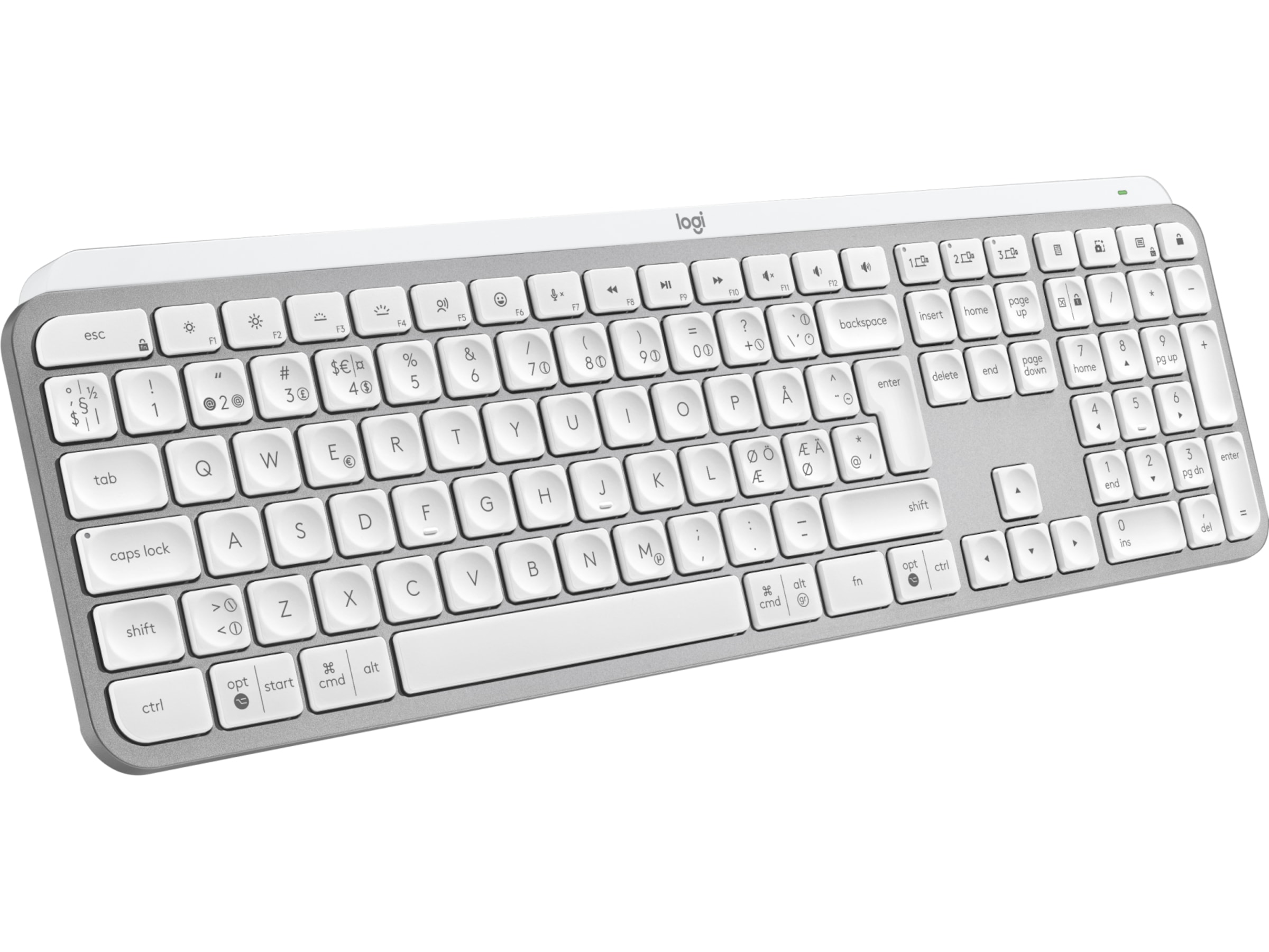 Logitech MX Keys S trådløst tastatur (pale grey) Keyboards