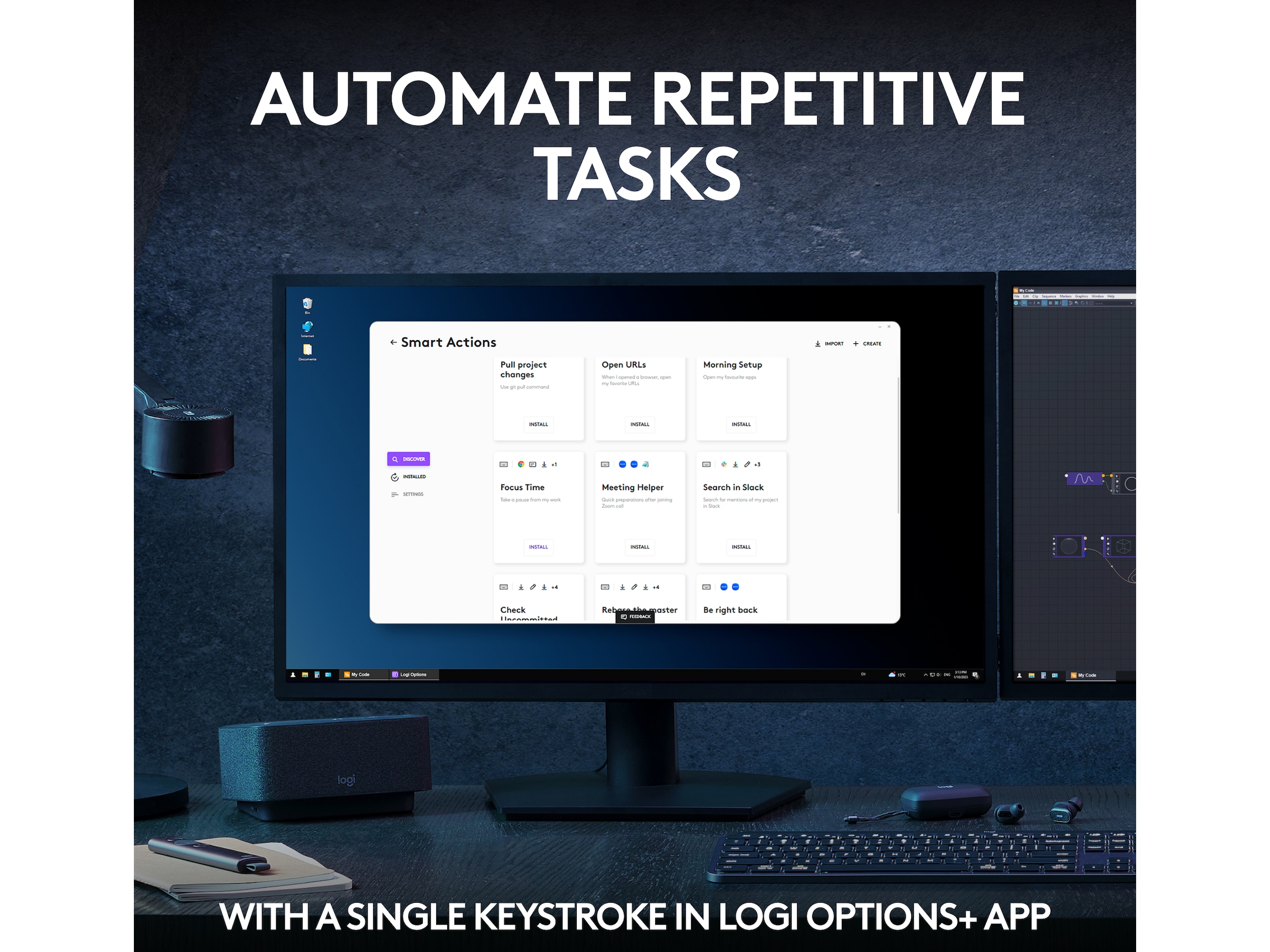 Logitech MX Keys S trådløst tastatur (pale grey) Keyboards