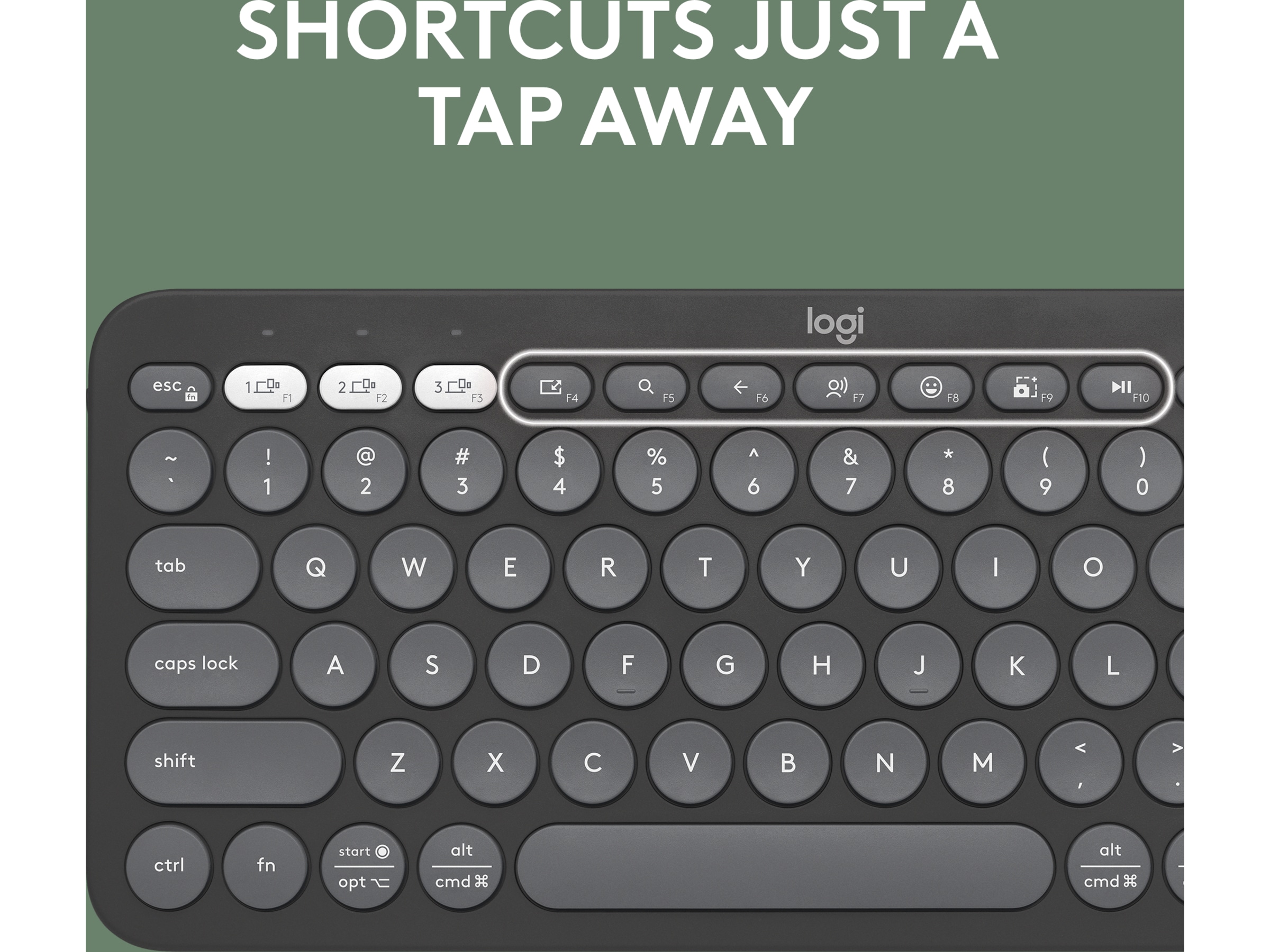 Pebble Keys 2 K380s (sort) Keyboards