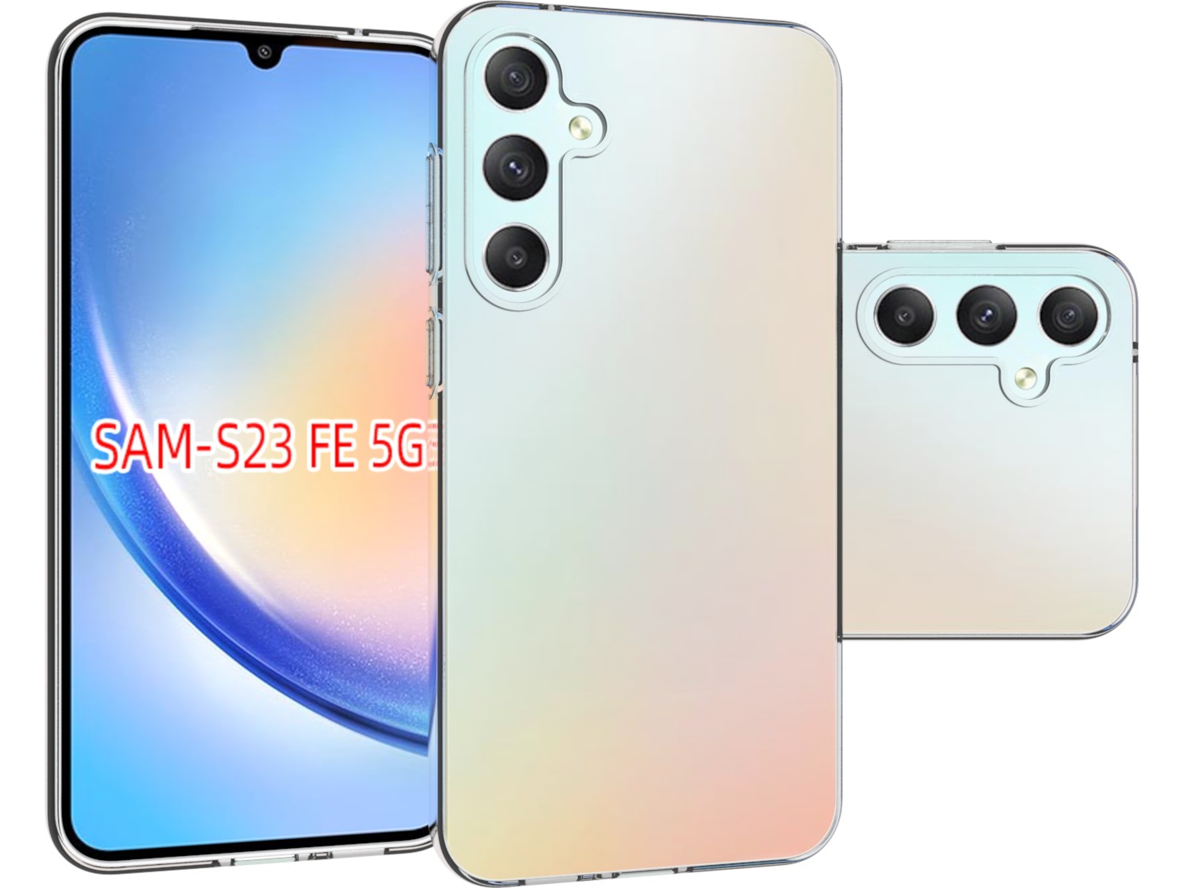 iiglo Galaxy S23 FE Silikone cover (gennemsigtig) Mobilcover