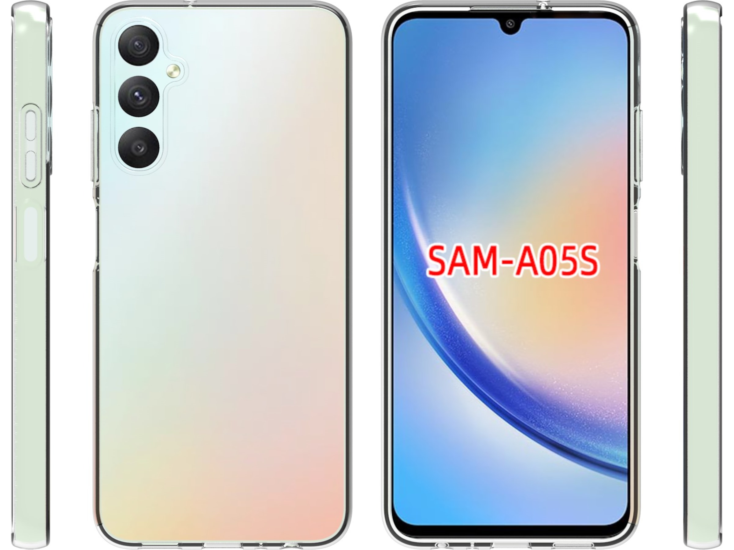 iiglo Galaxy A05S Silikonecover (gennemsigtig) Mobilcover