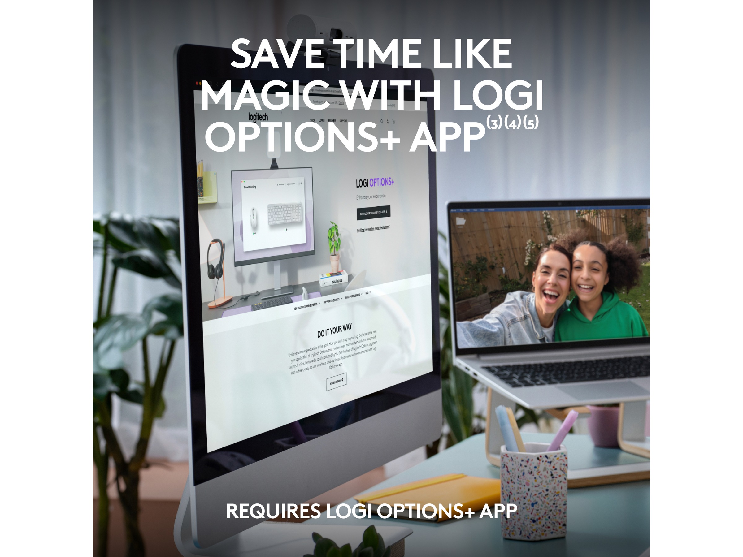 Logitech Signature Slim Combo MK950 (off-white) Mus & keyboards -kombinasjonspakker