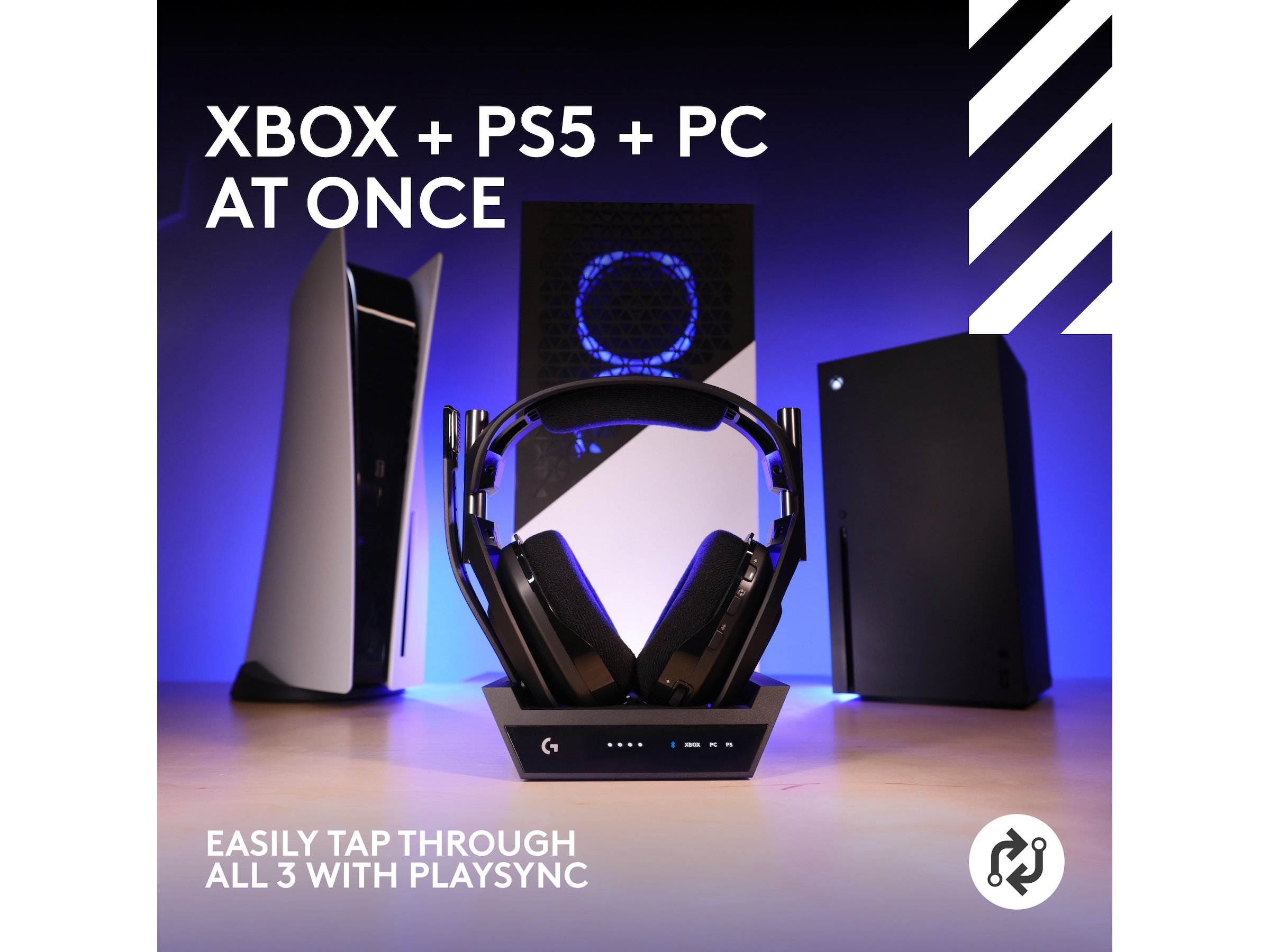 Astro A50 X LIGHTSPEED Trådløst Gaming headset + basestation (sort) Gamingheadset