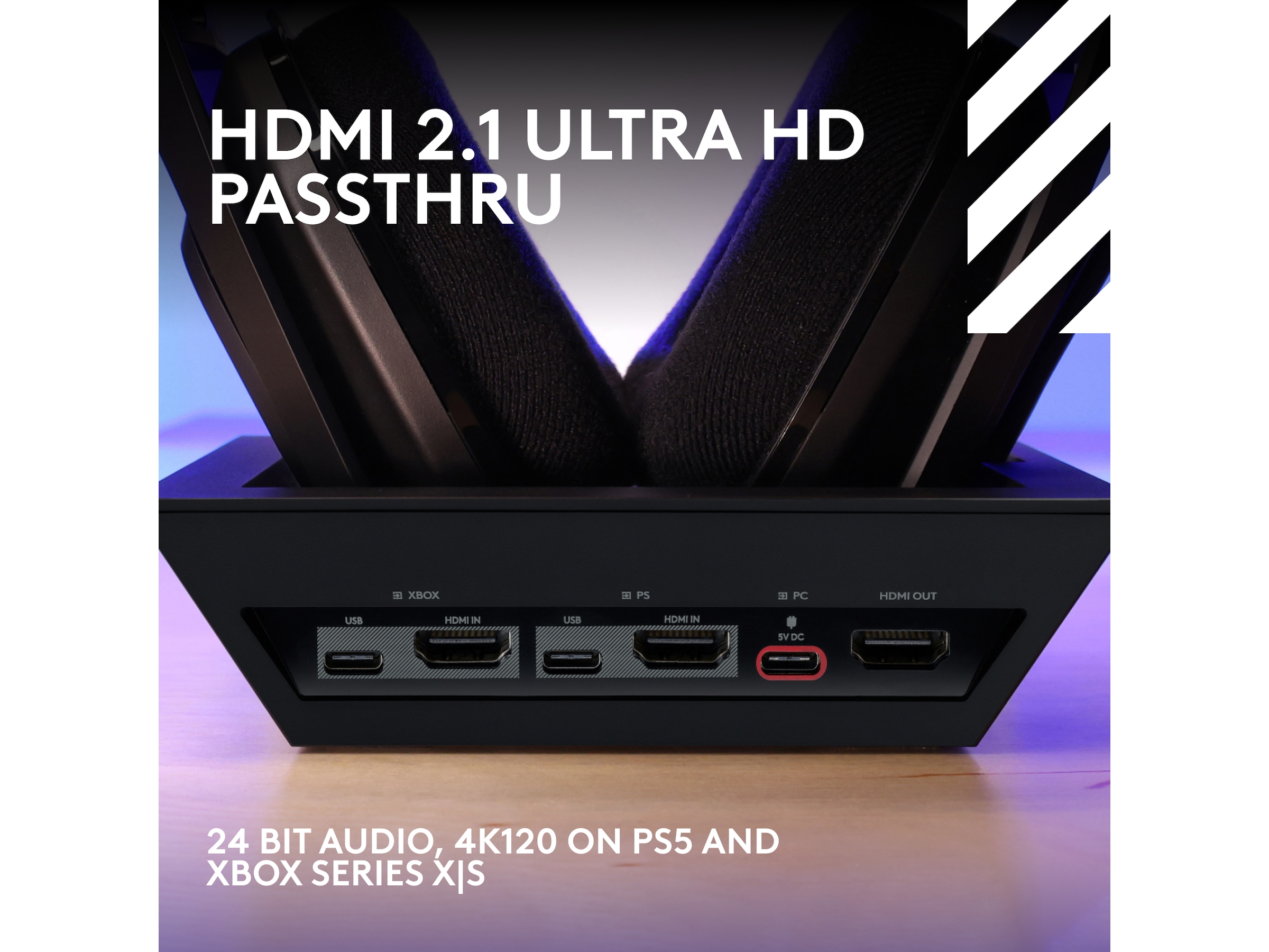 Astro A50 X LIGHTSPEED Trådløst Gaming headset + basestation (sort) Gamingheadset