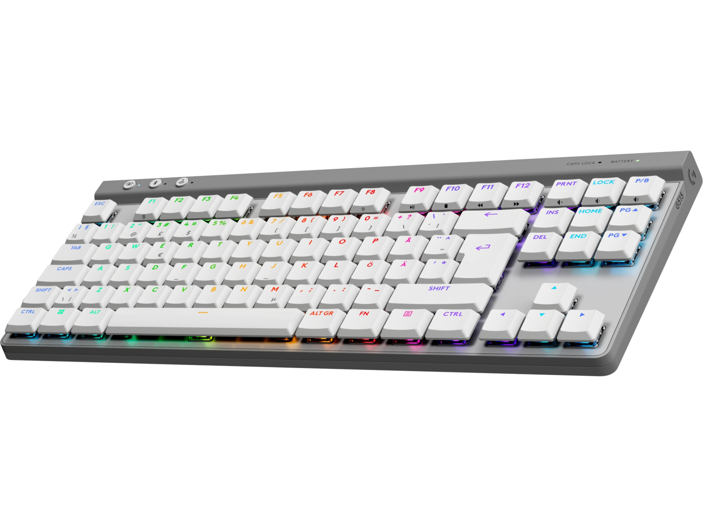 Logitech G G515 Lightspeed Gaming Keyboard (hvidt) Gamingkeyboard