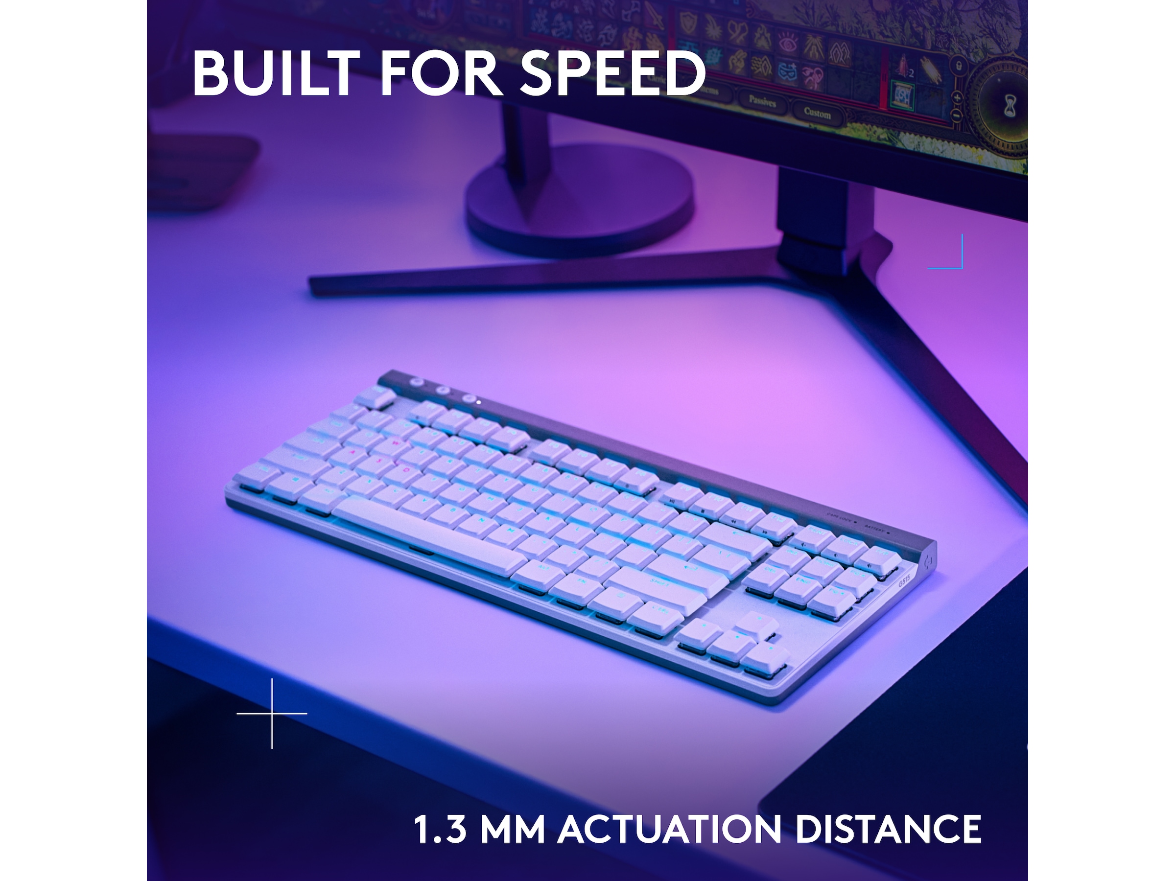 Logitech G G515 Lightspeed Gaming Keyboard (hvidt) Gamingkeyboard