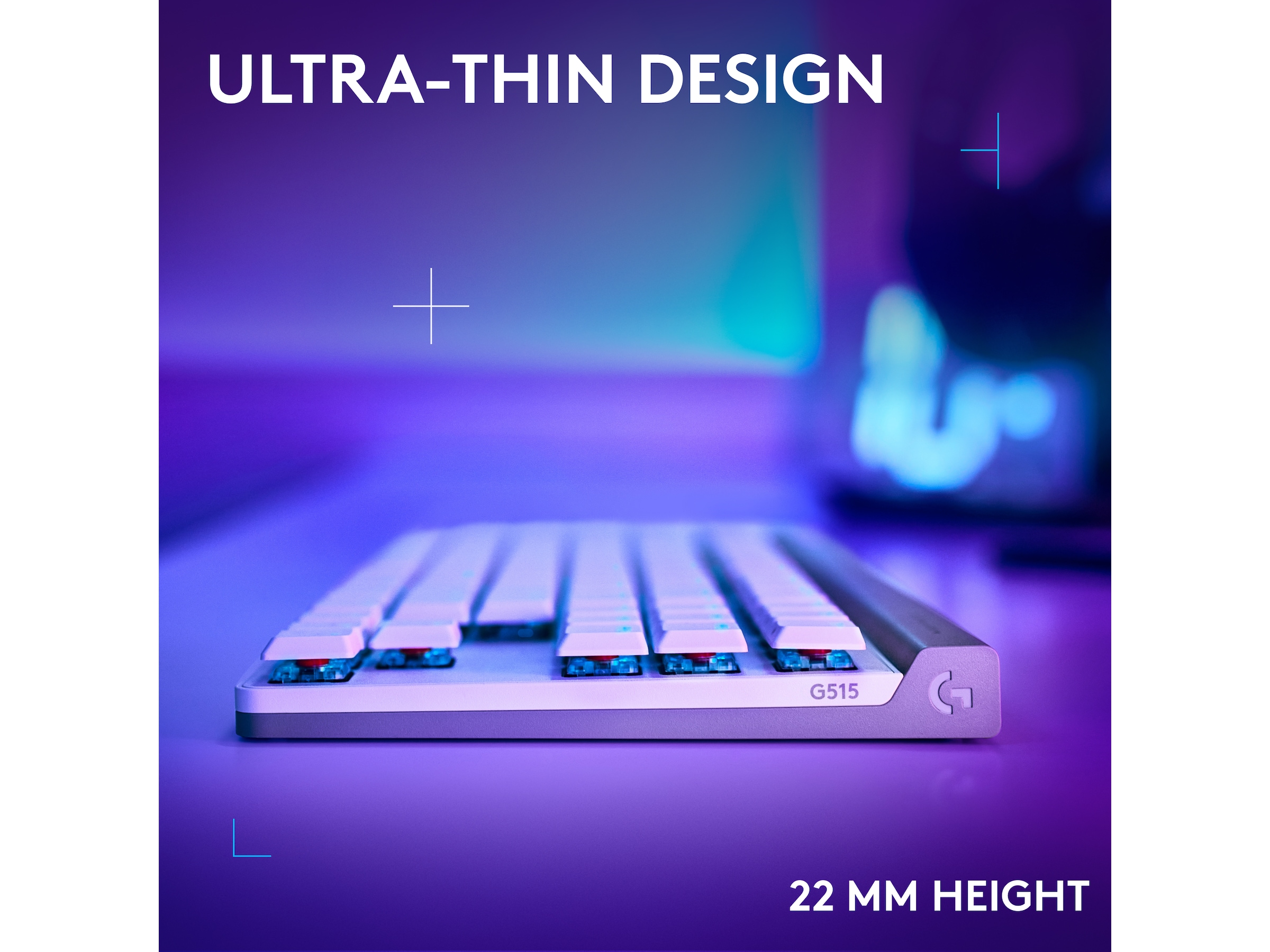 Logitech G G515 Lightspeed Gaming Keyboard (hvidt) Gamingkeyboard