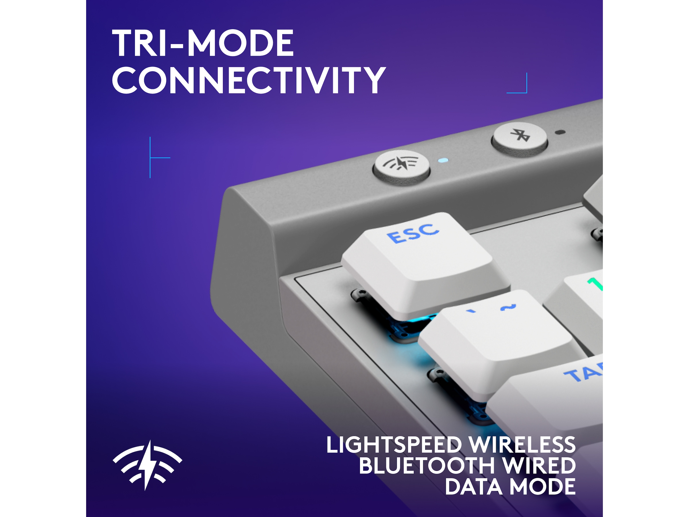 Logitech G G515 Lightspeed Gaming Keyboard (hvidt) Gamingkeyboard