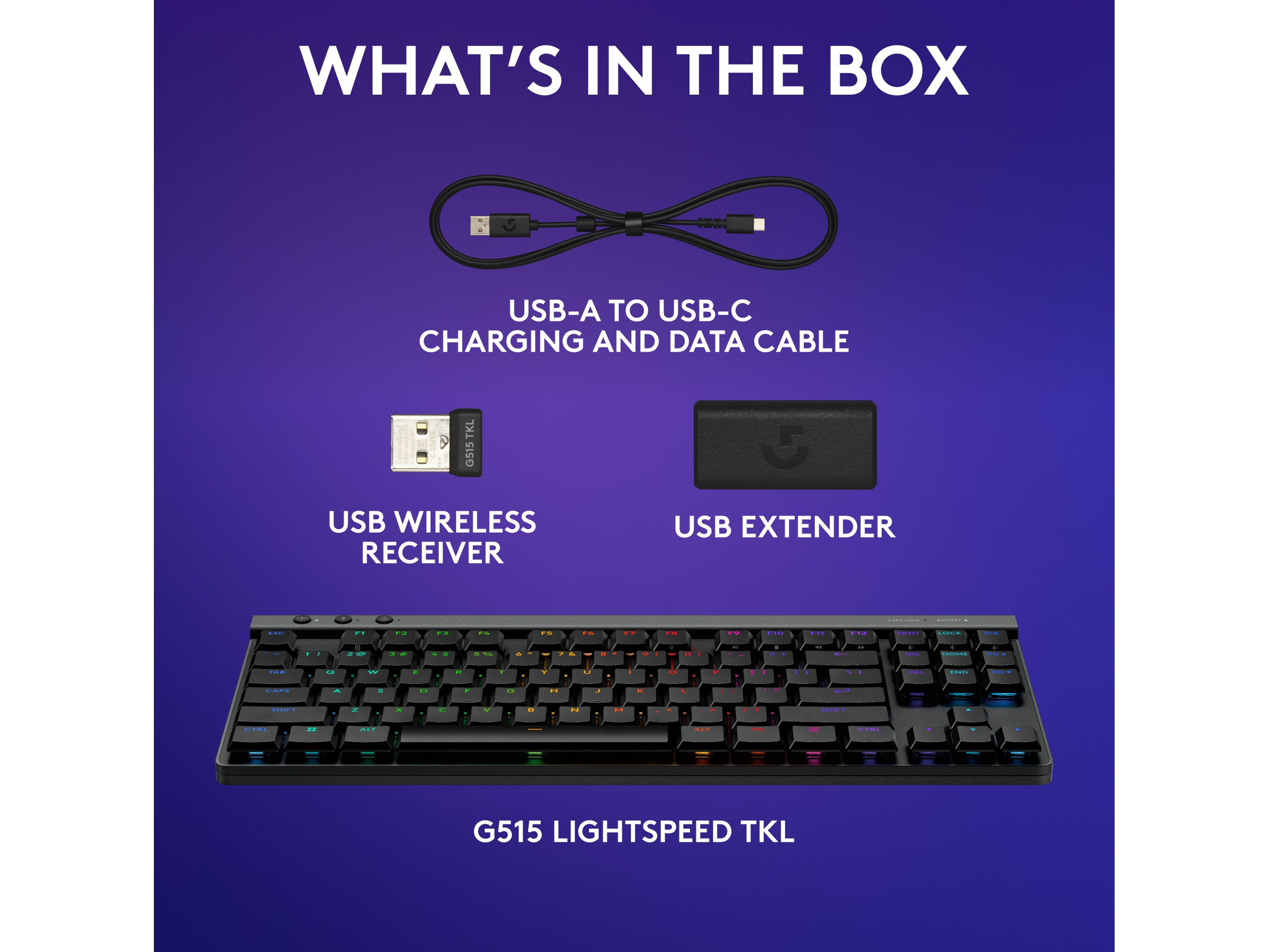 Logitech G G515 Lightspeed Gaming Keyboard (sort) Gamingkeyboard