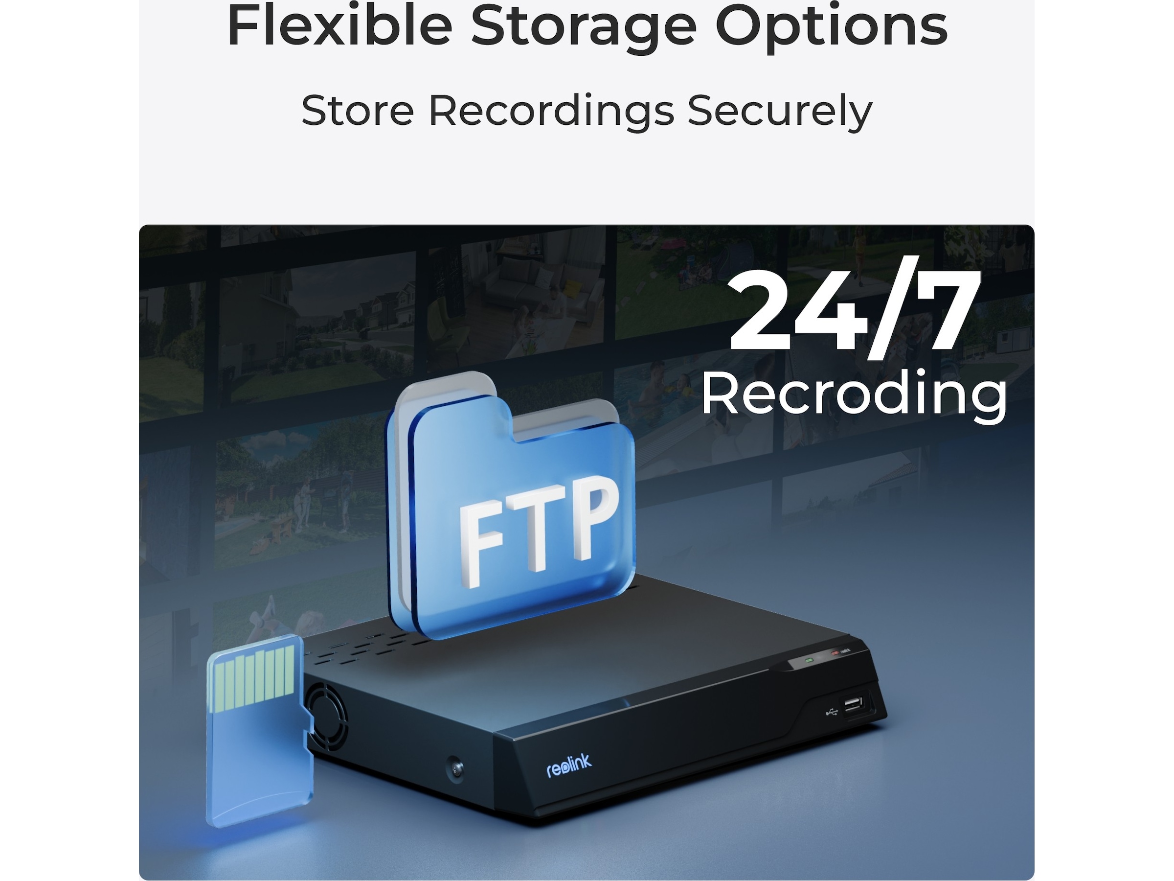 Reolink W320 WiFi udendørs overvågningskamera Overvågningskameraer