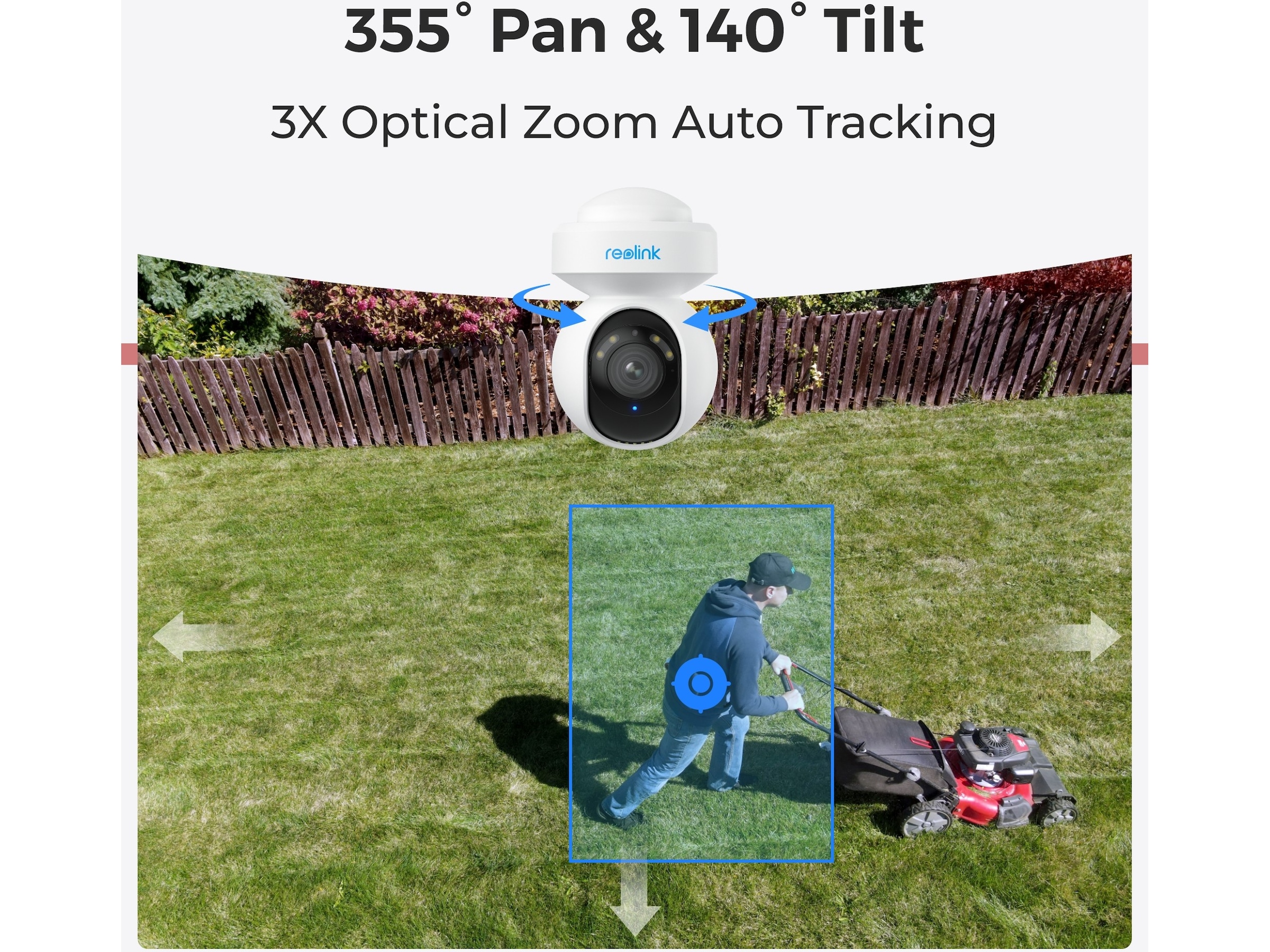 Reolink E1 Outdoor WiFi udendørs overvågningskamera Overvågningskameraer