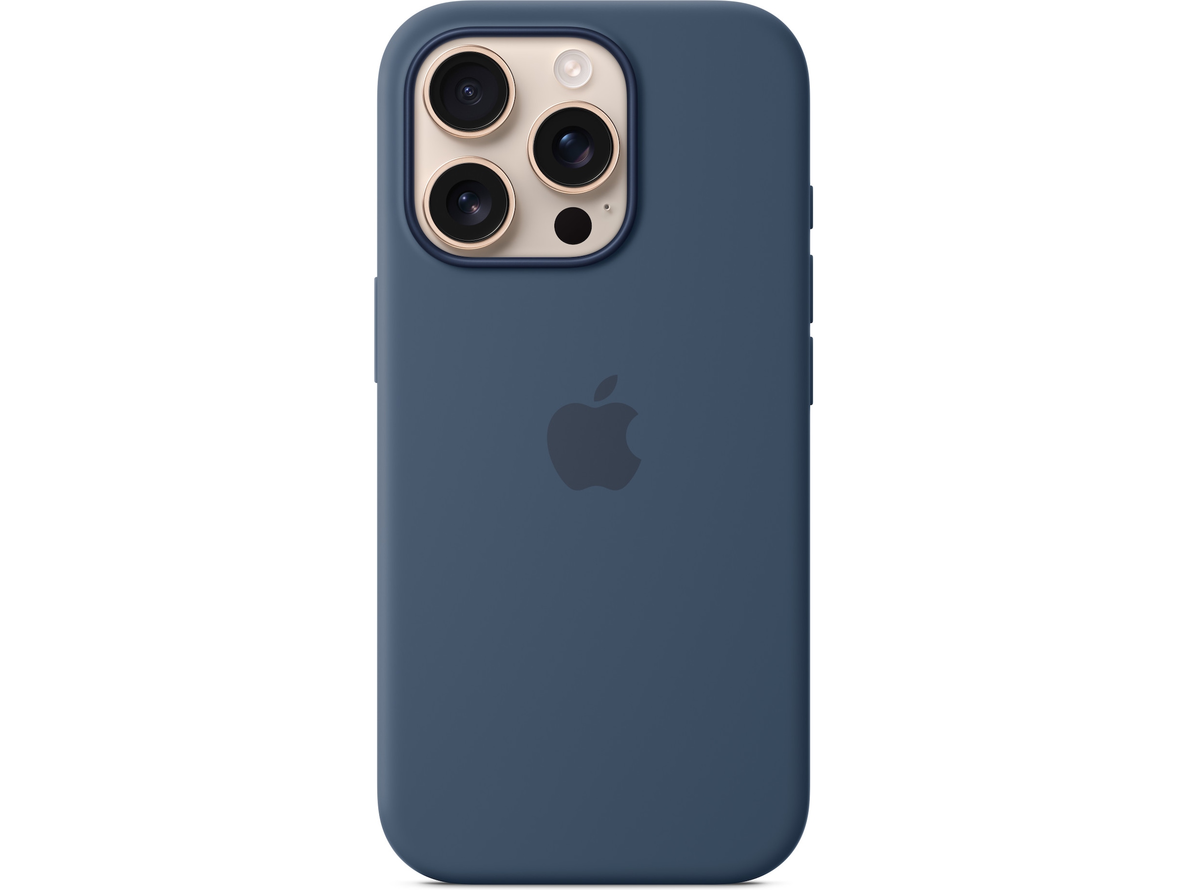 Apple iPhone 16 Pro Silikonecover (denim blå) Mobilcover