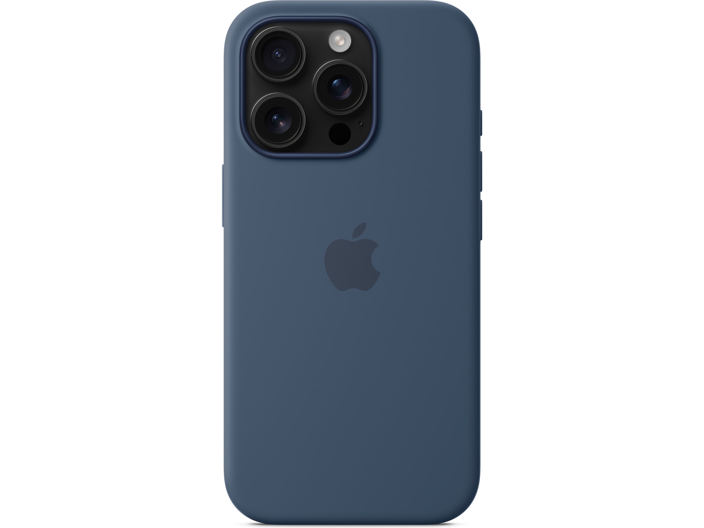 Apple iPhone 16 Pro Silikonecover (denim blå) Mobilcover