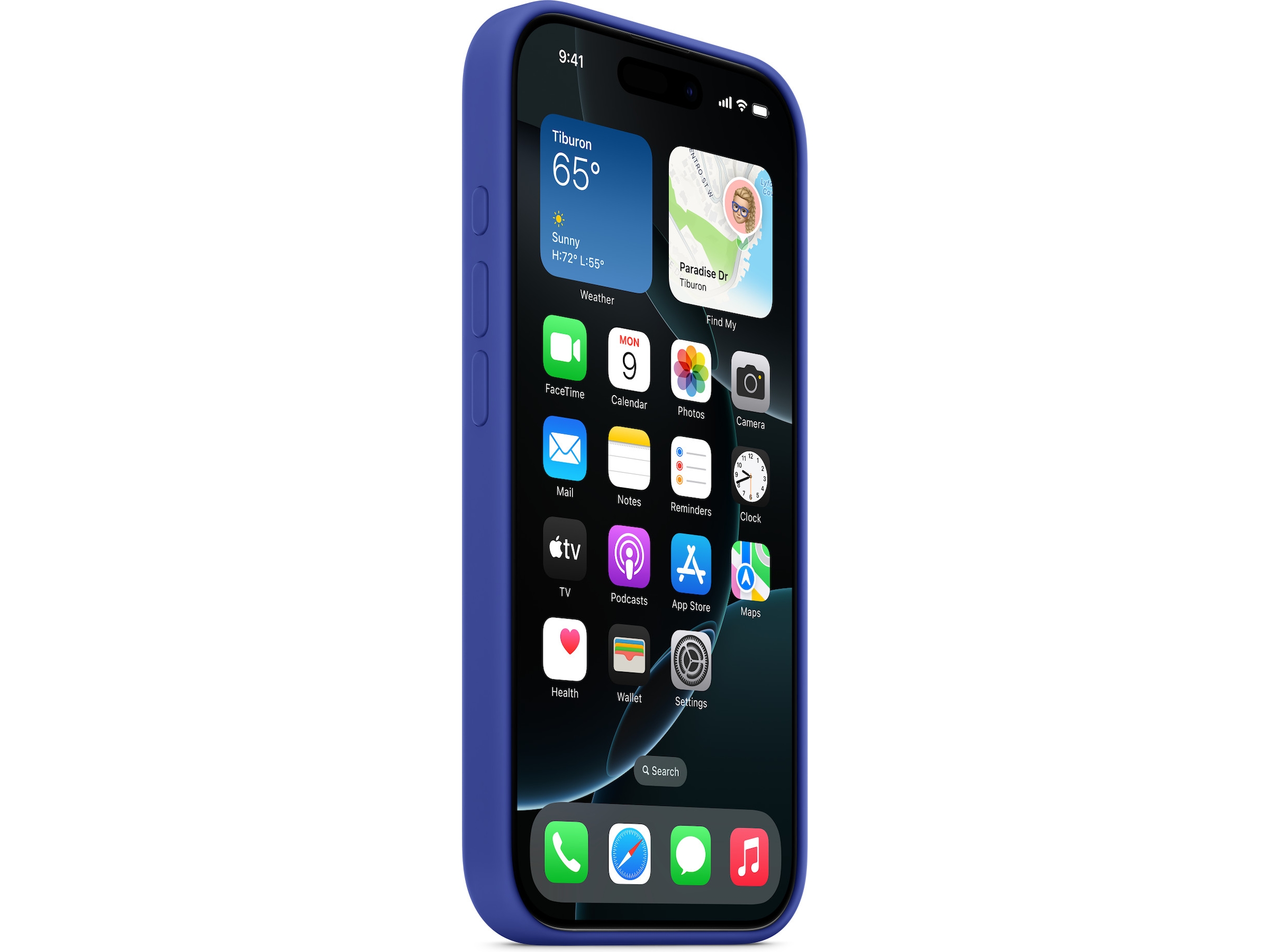 Apple iPhone 16 Pro Silikonecover (ultramarin) Mobilcover