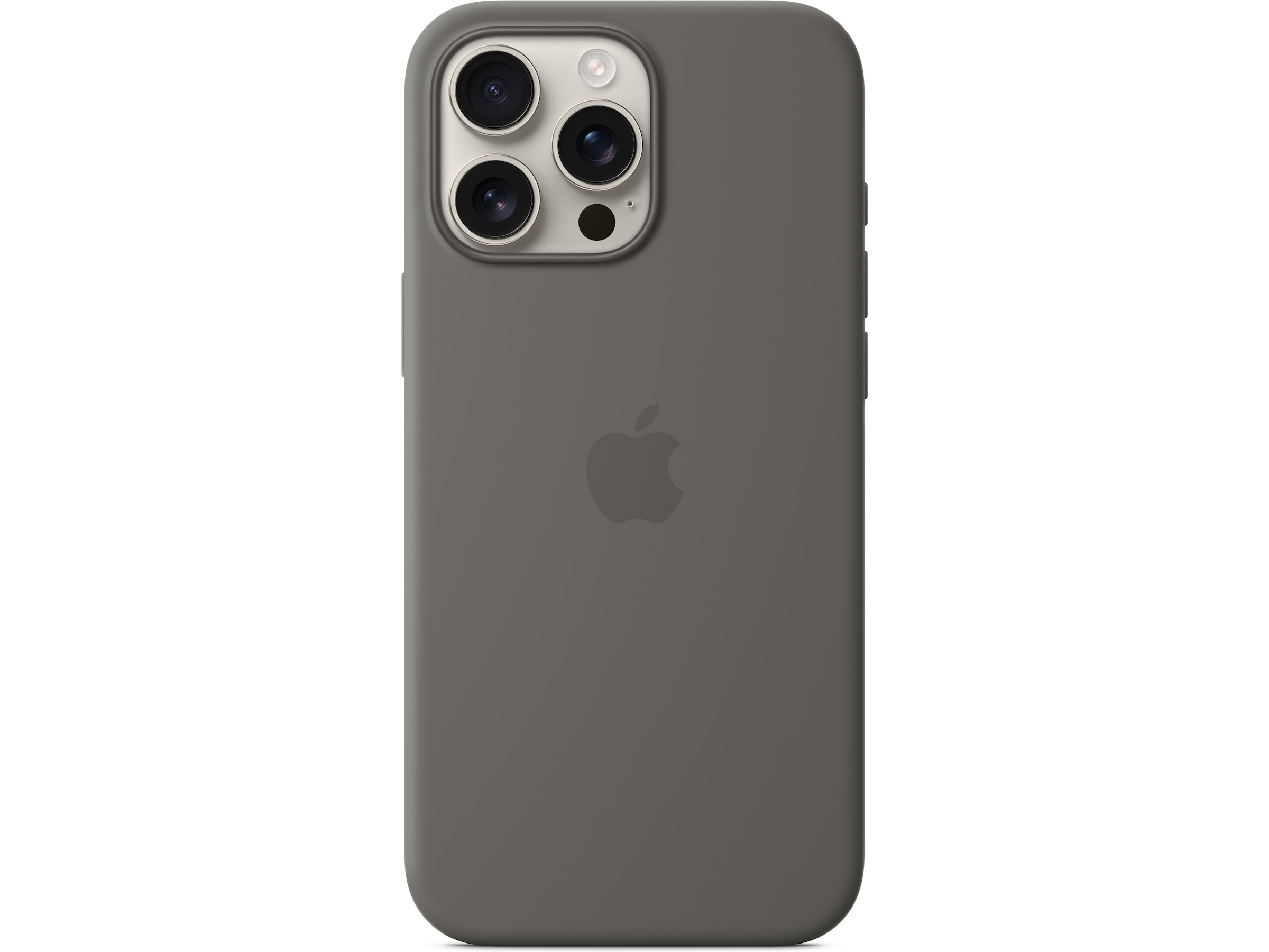Apple iPhone 16 Pro Max Silikonecover (granitgrå) Mobilcover