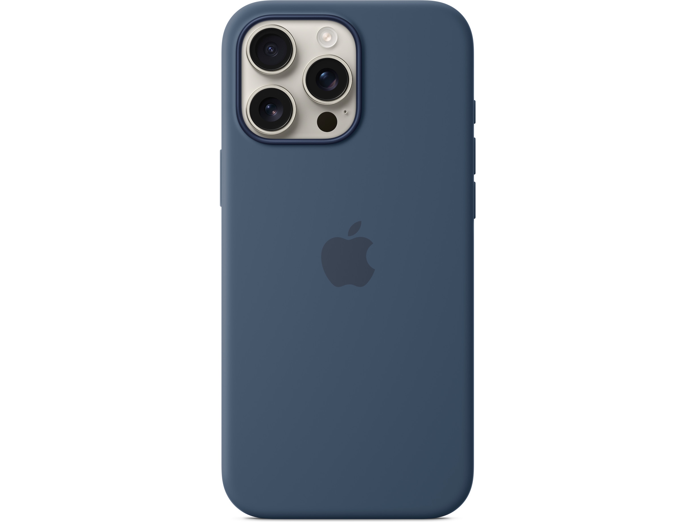 Apple iPhone 16 Pro Max Silikonecover (denim blå) Mobilcover