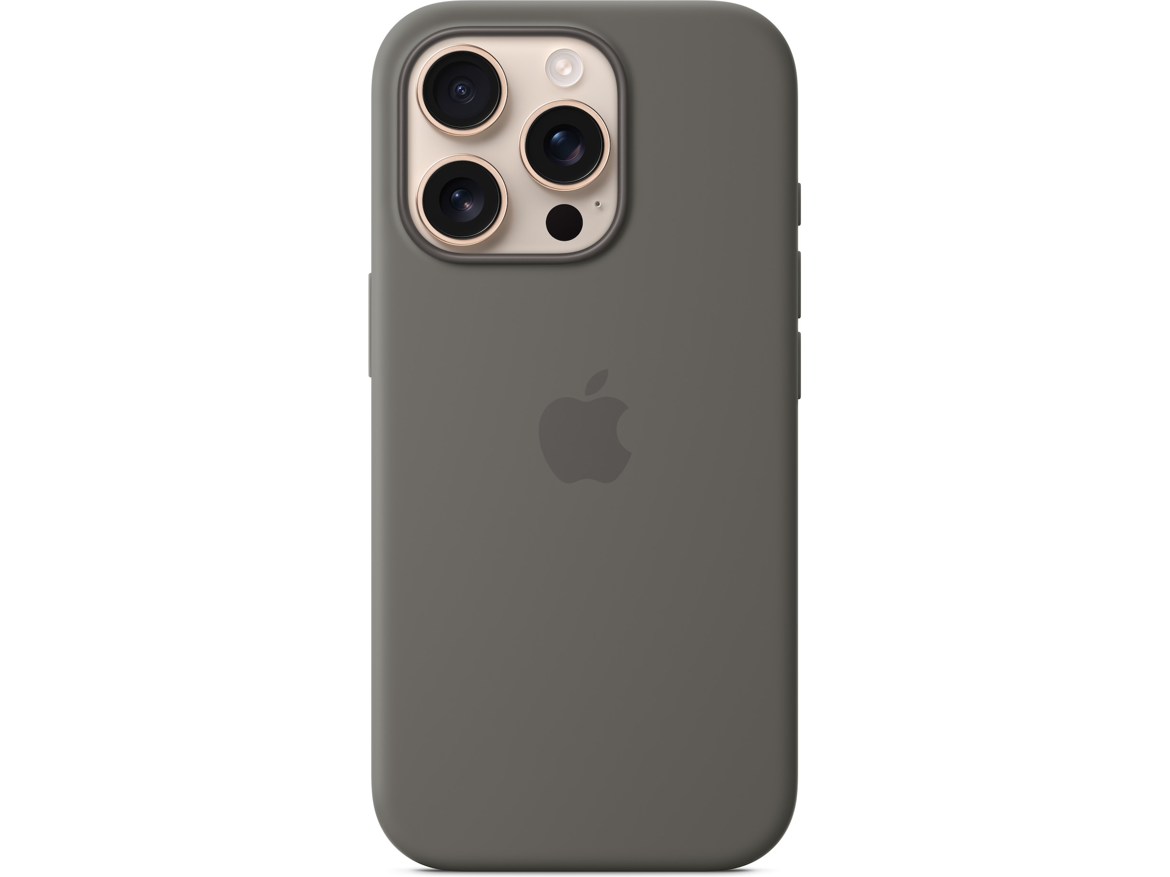 Apple iPhone 16 Pro Silikonecover (granitgrå) Mobilcover