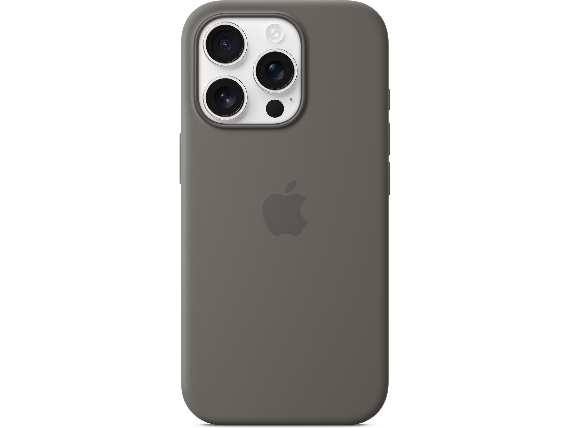 Apple iPhone 16 Pro Silikonecover (granitgrå) Mobilcover
