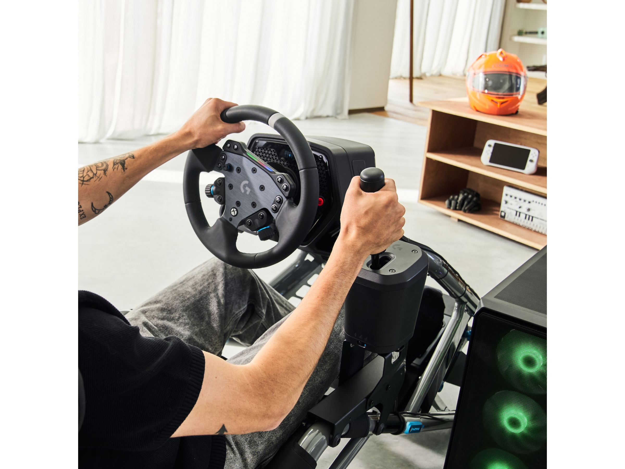 Logitech RS Shifter & Handbrake Rat og pedaler