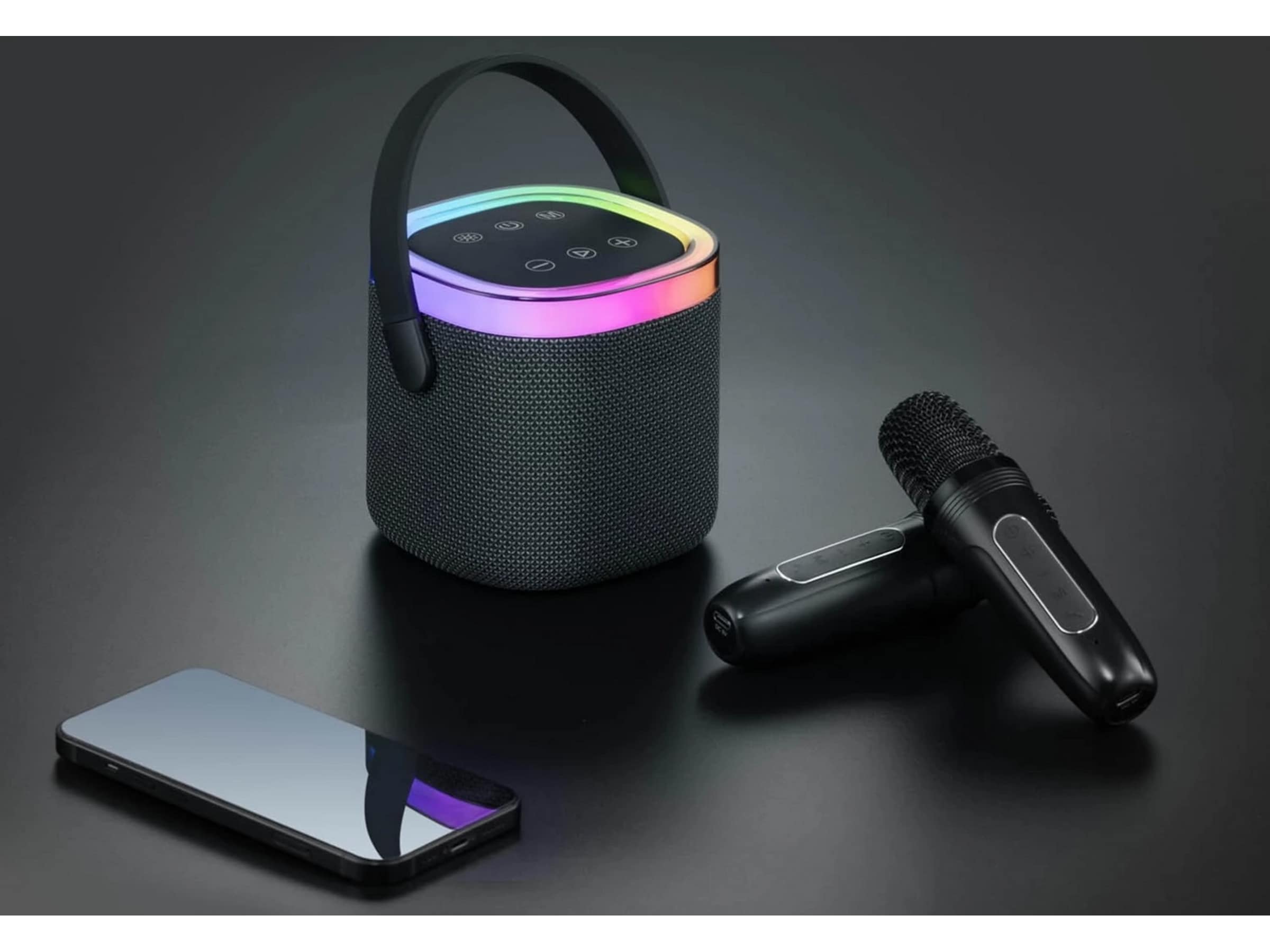 Andersson KEM-D3000 Bærbar karaoke højttaler med 2 mikrofoner Trådløs / Bluetooth højttaler