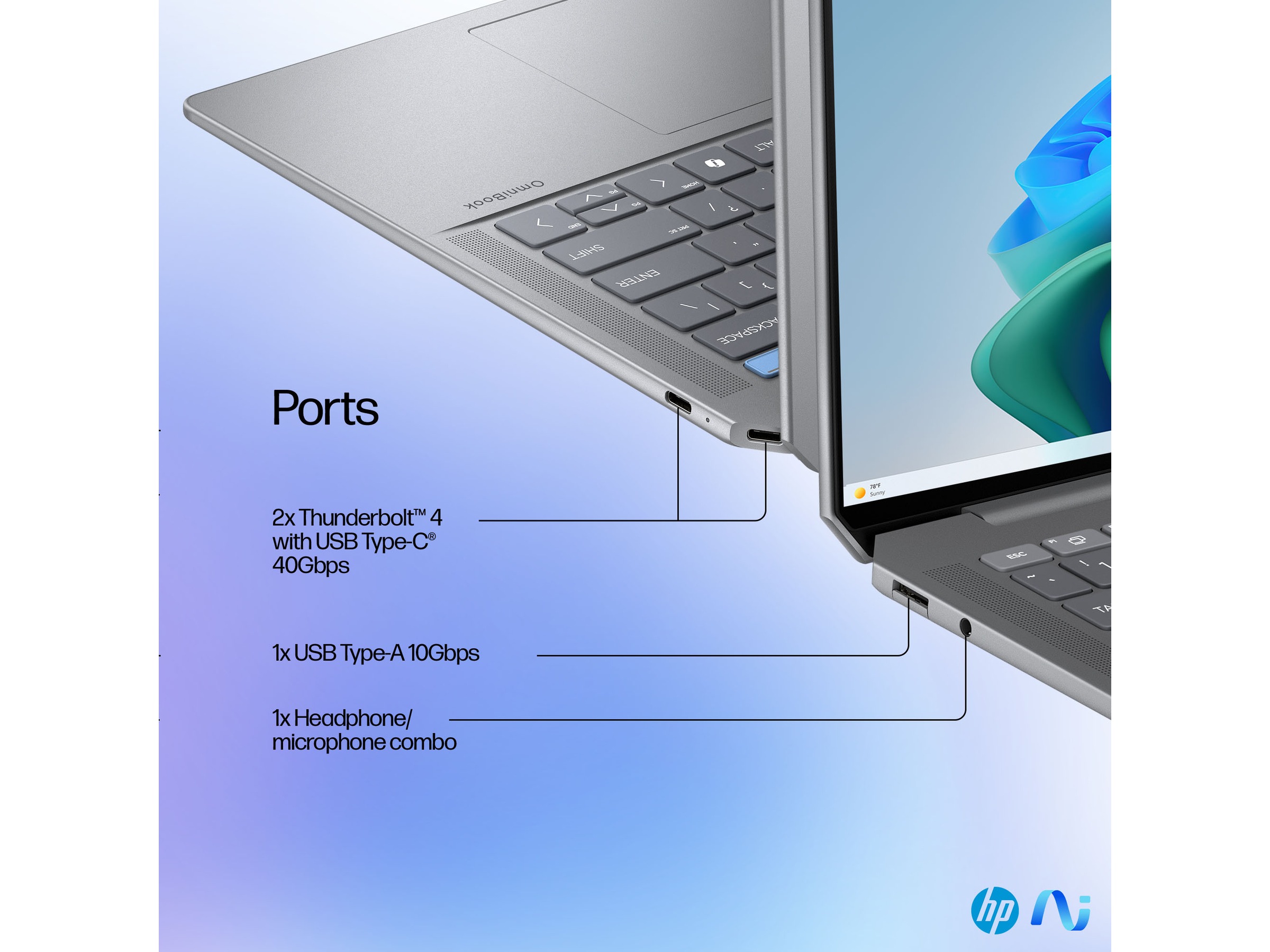 HP OmniBook Ultra Laptop 14-fd0031no 14" 2.2K Touch AMD Ryzen™ AI 9 365 Processor med Radeon™ Graphics PC - Bærbar / laptop
