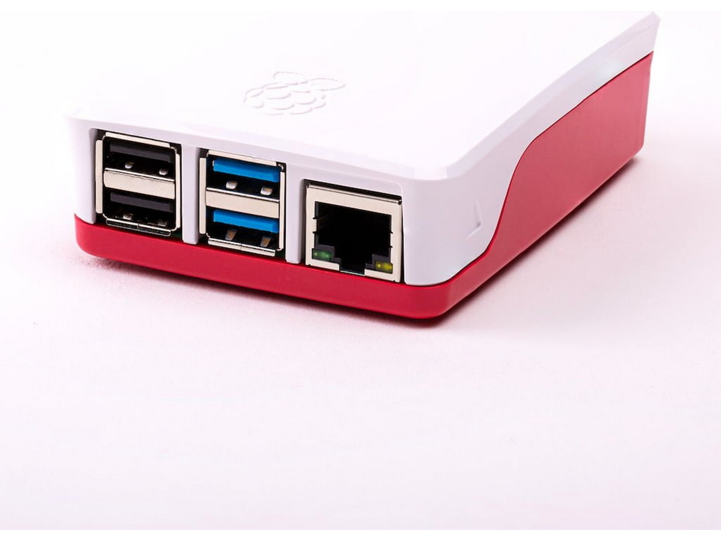 Raspberry Pi 4 B officiel case (rød/hvid) Tilbehør