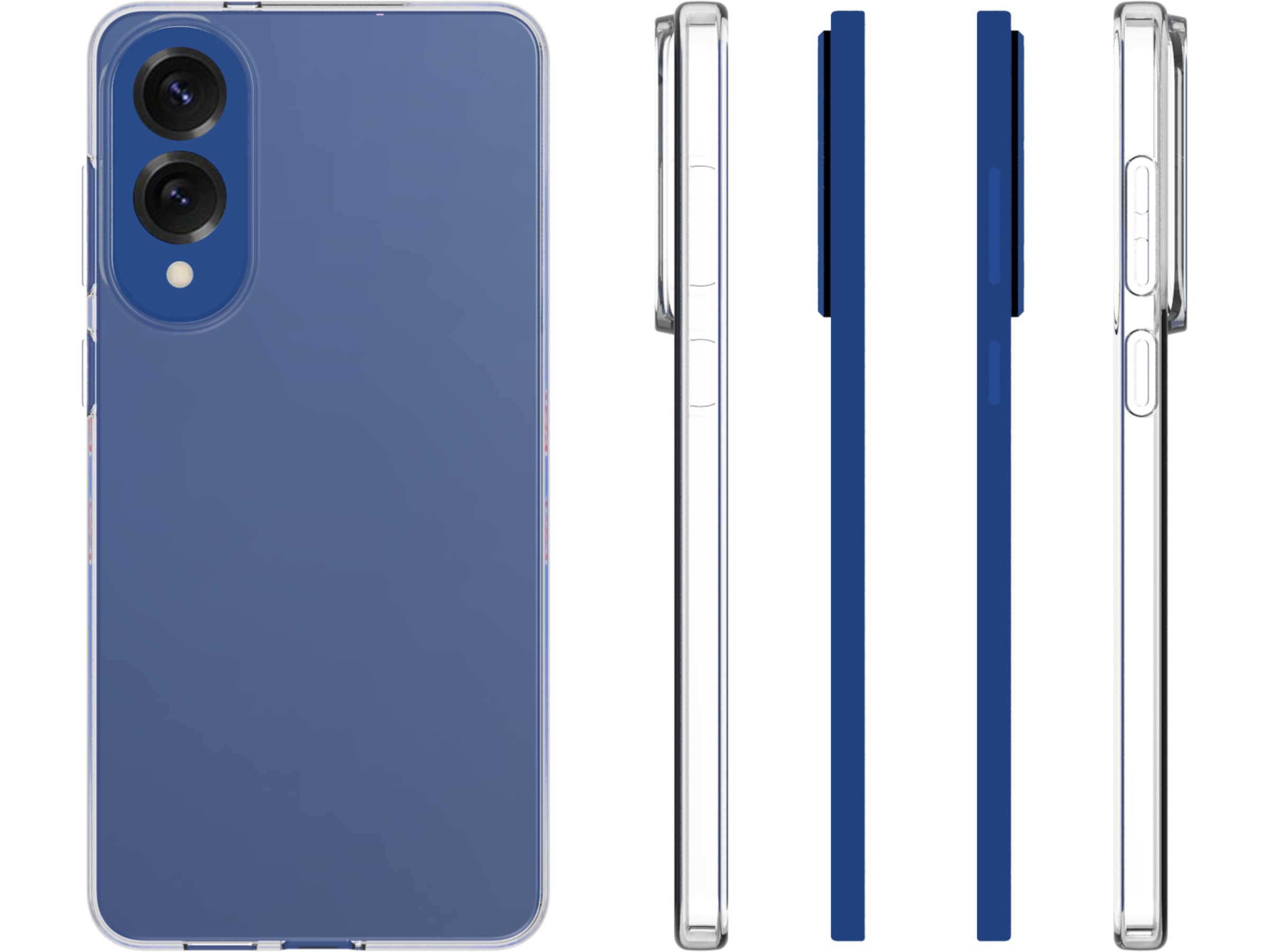 iiglo Galaxy S25 Edge Clear Case (gennemsigtig) Mobilcover