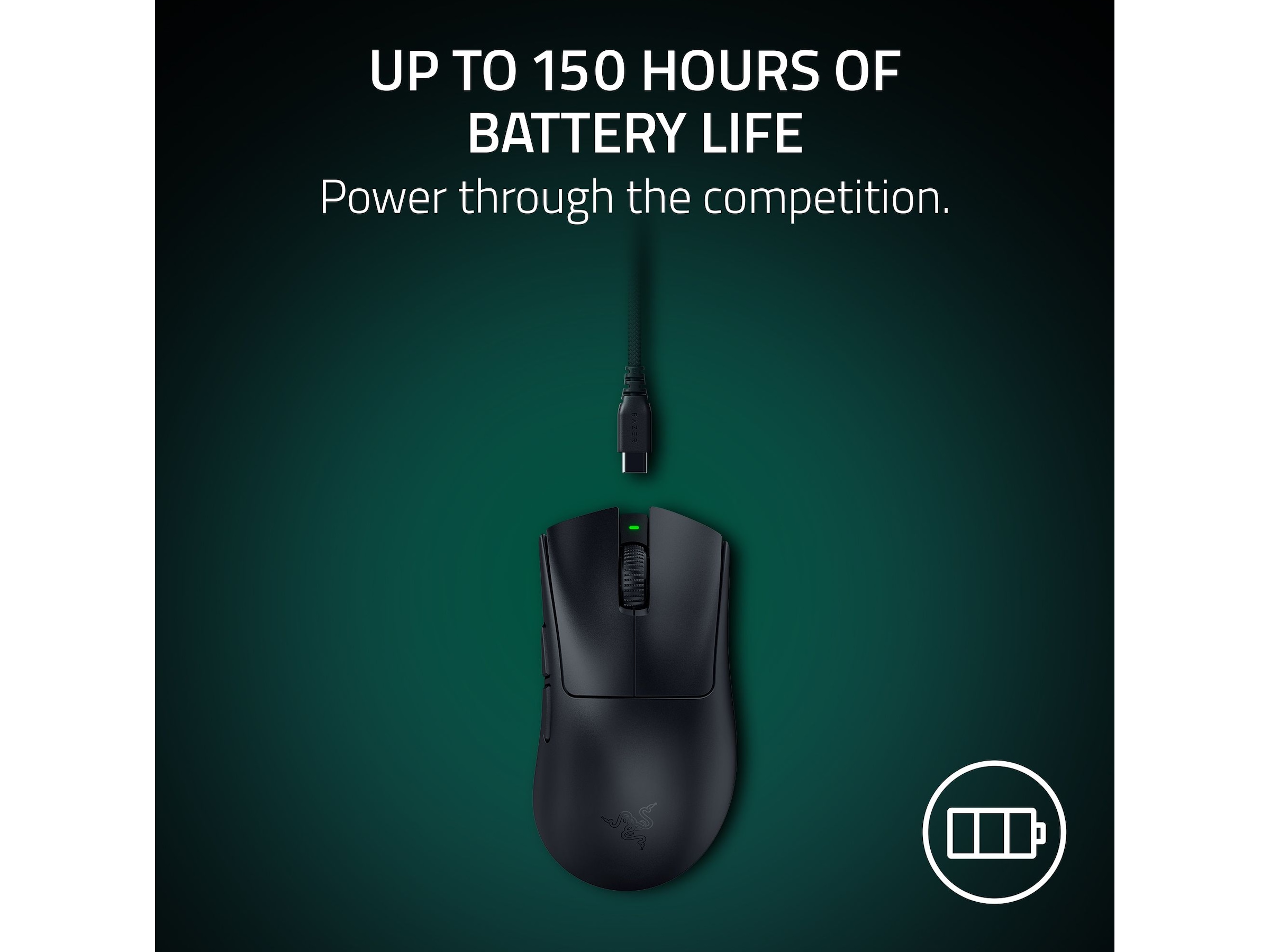 Razer DeathAdder V4 Pro trådløs gamingmus (sort) Gamingmus