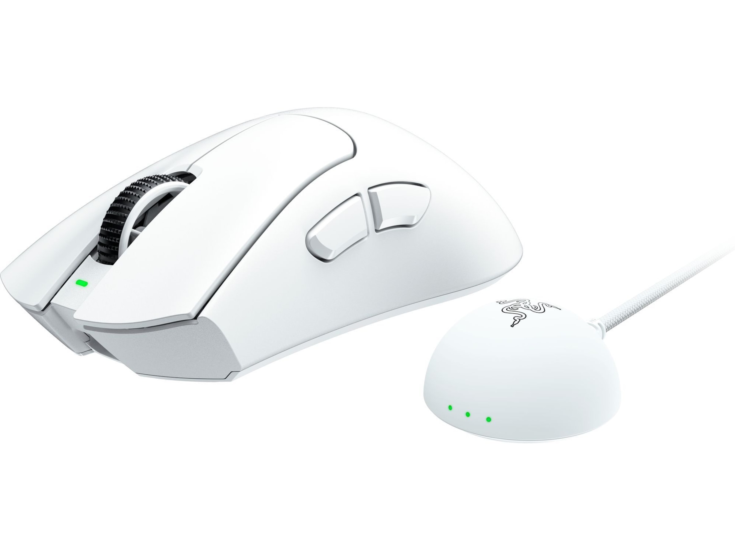 Razer DeathAdder V4 Pro trådløs gamingmus (hvid) Gamingmus