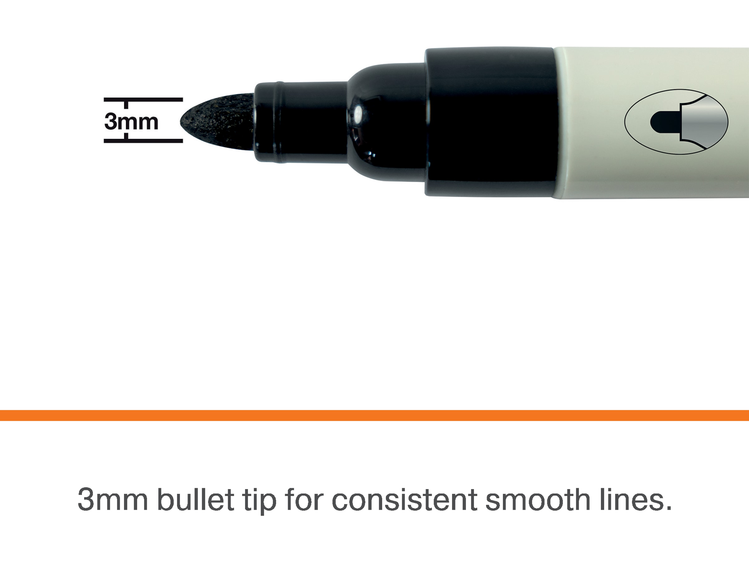 Nobo tavlepenne, 4-pak (sort) Whiteboards