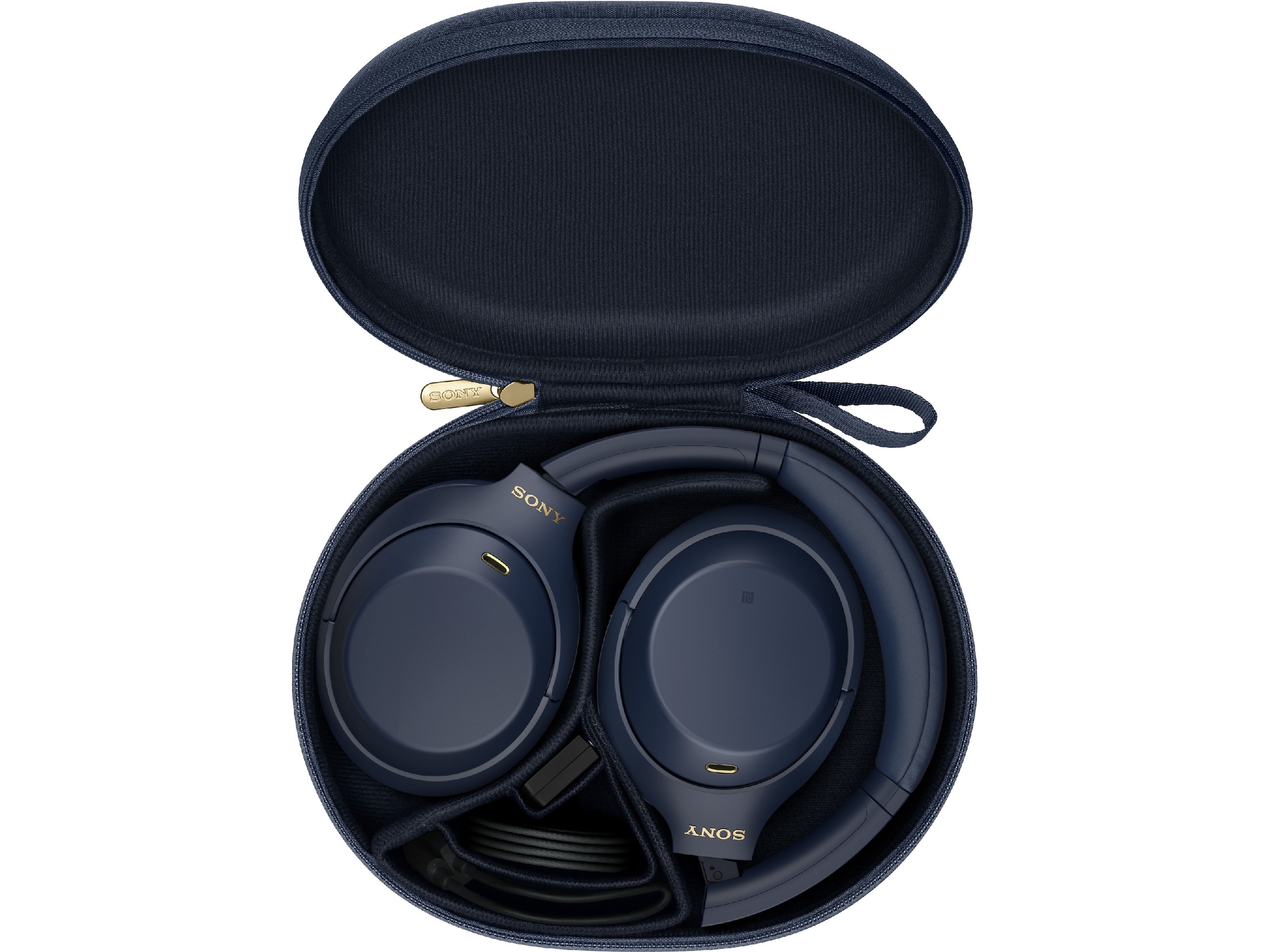 Sony WH-1000XM4 Trådløse høretelefoner, Over-Ear (blå) Høretelefoner