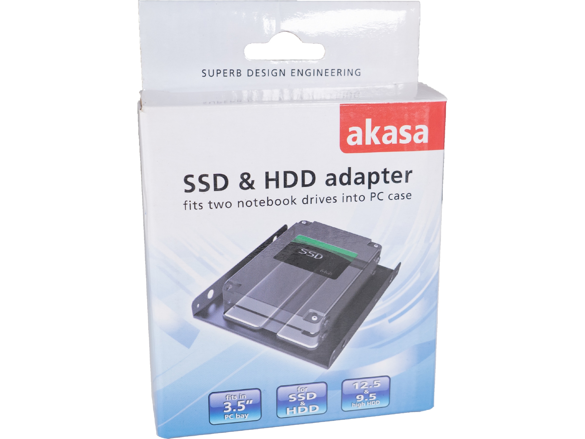 akasa SSD & HDD Adapter Sort Tilbehør