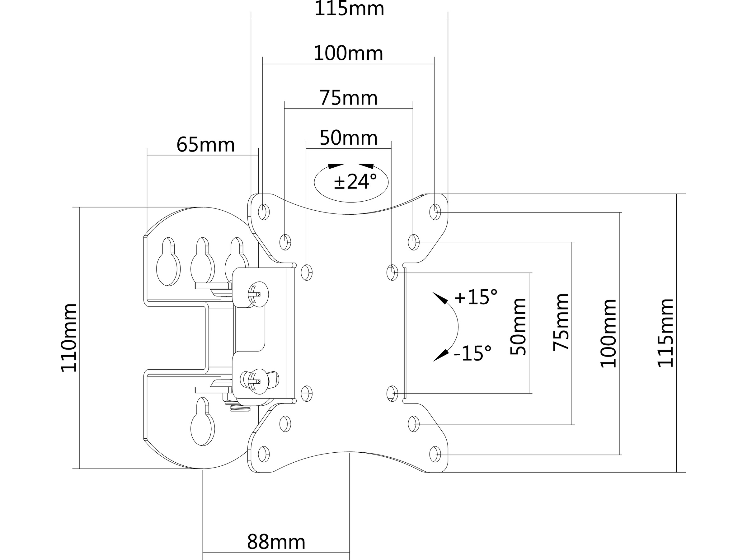 Andersson WMA 2.3 vægophæng TV 13-32" TV-ophæng & stativ