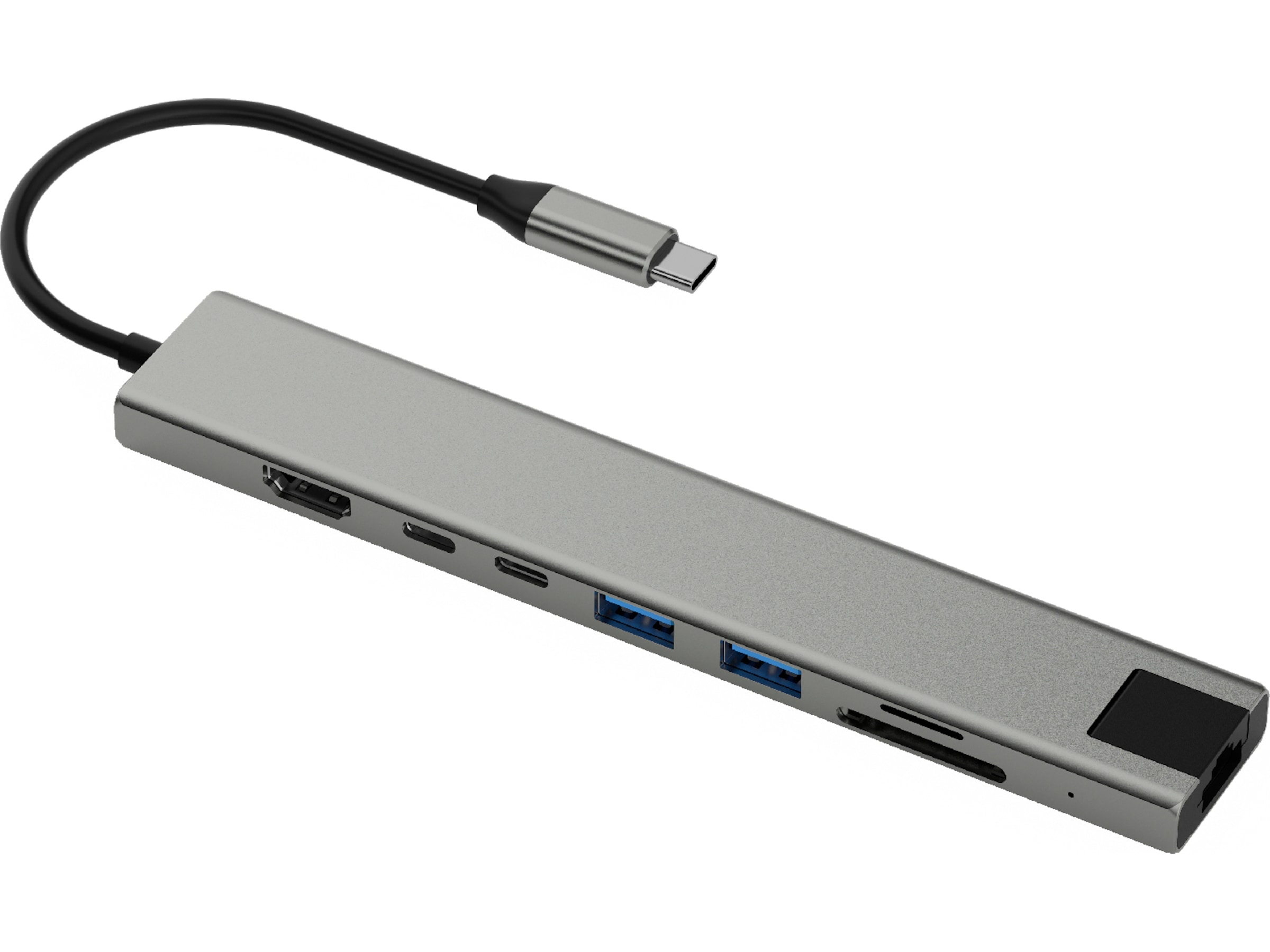 Andersson USB-C Hub (grå) Dockingstation og USB-hub